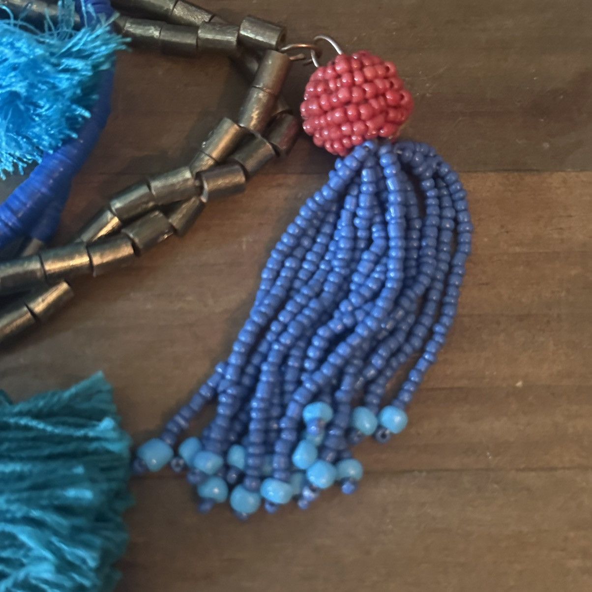 Other Long boho multi strand beaded tassel necklace Size ONE SIZE - 3 Thumbnail