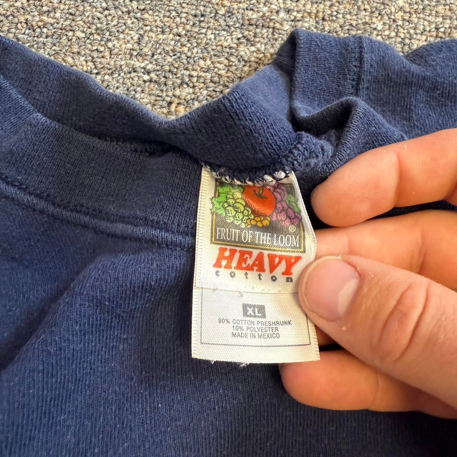 Fruit Of The Loom Vintage usa sweatshirt Size US XL / EU 56 / 4 - 5 Thumbnail