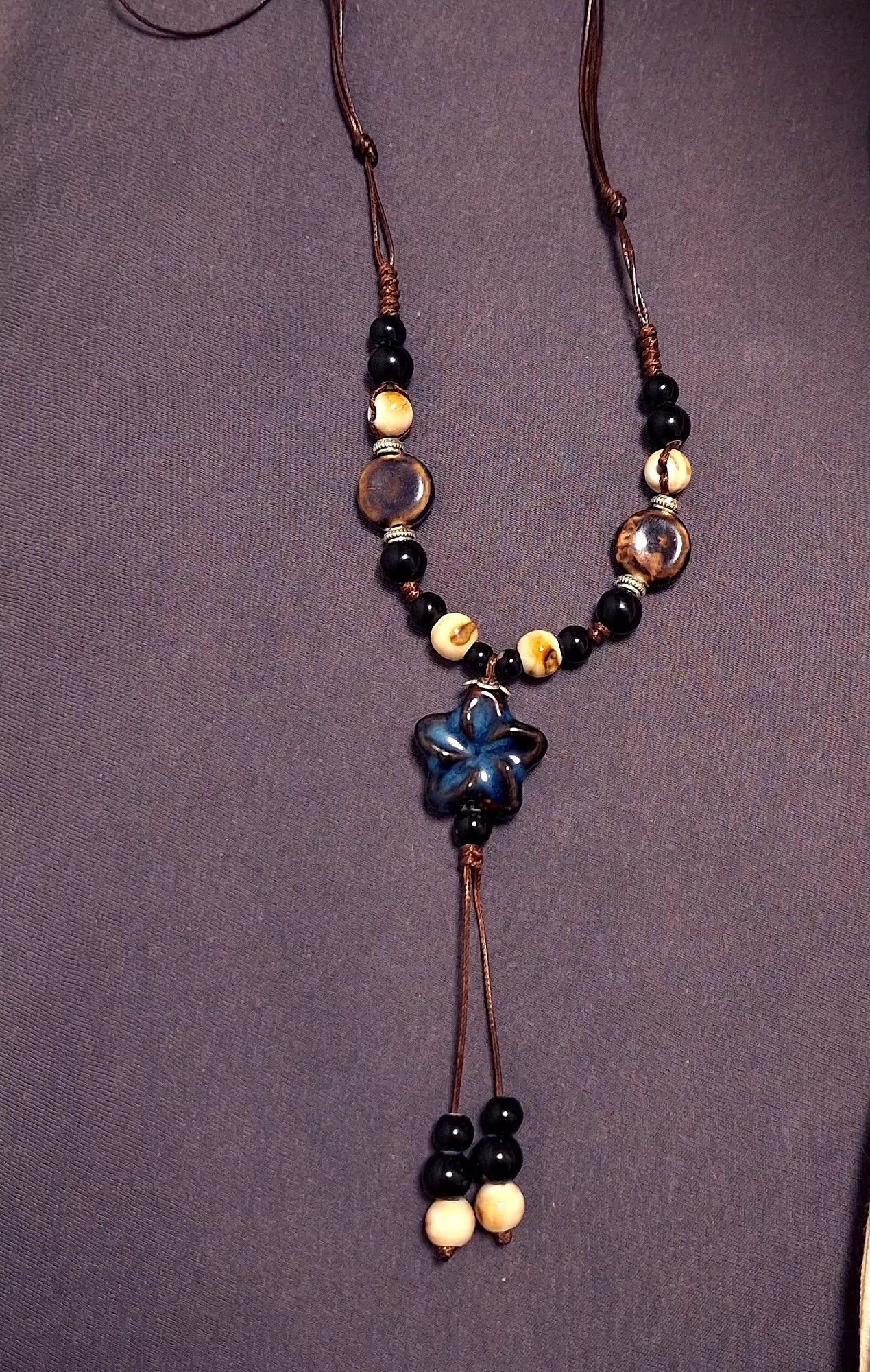 Handmade Flower Pendant Necklace Handmade Jewelry Gift For Her Size ONE SIZE - 1 Thumbnail