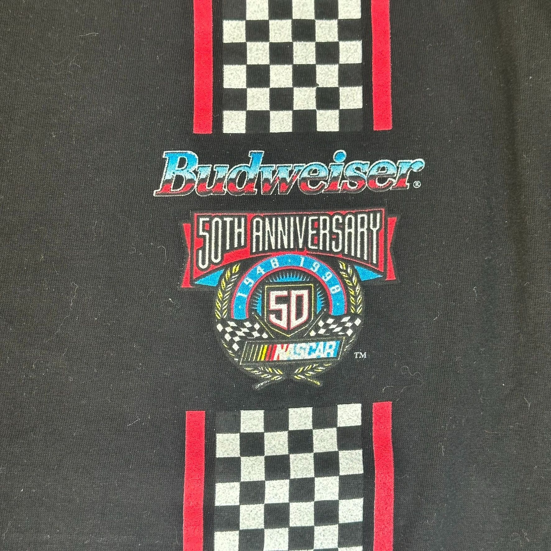 Budweiser Vintage 90s NASCAR Budweiser Racing T-Shirt 1998 Grunge Stre Size US L / EU 52-54 / 3 - 7 Thumbnail