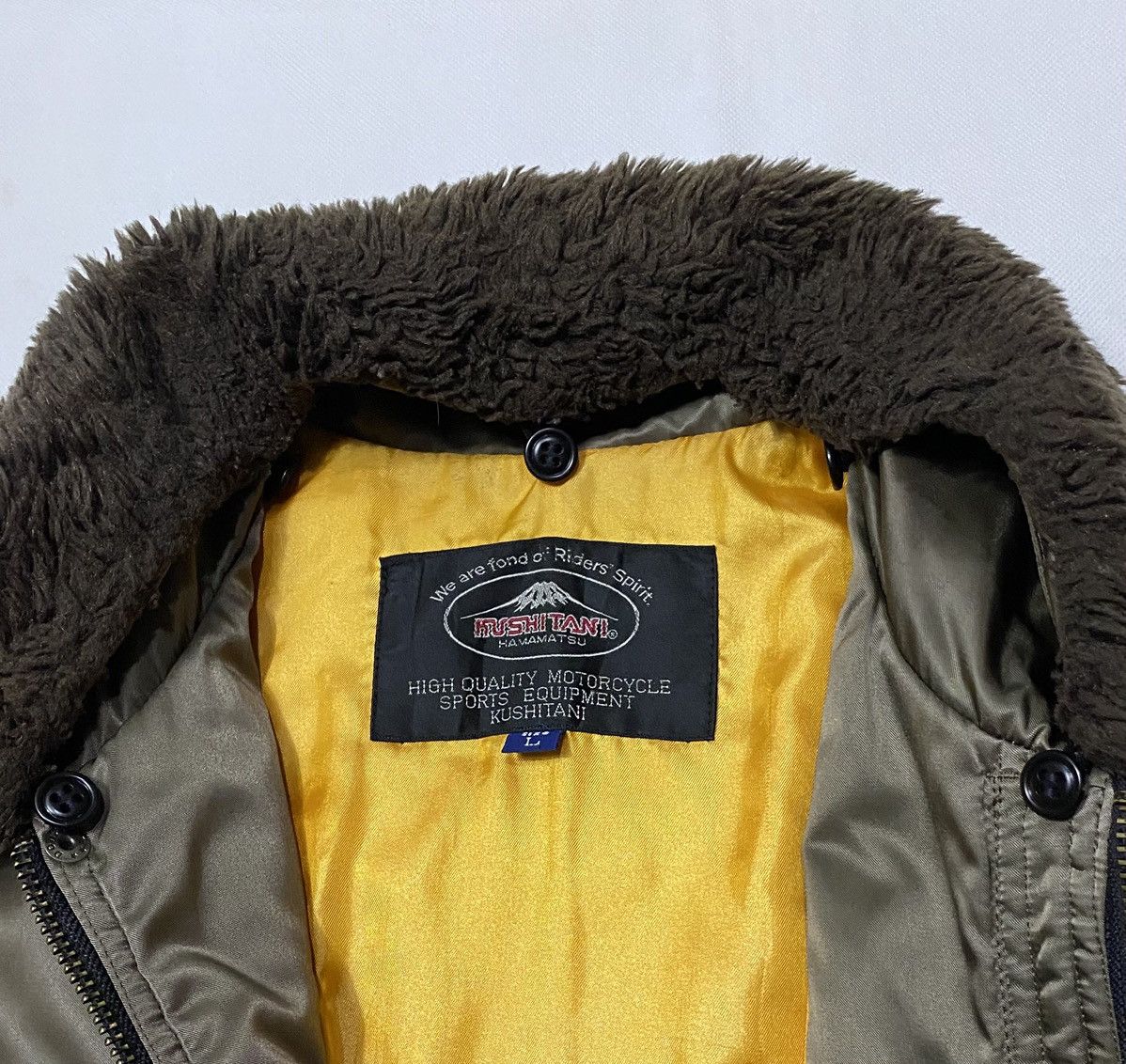 Sports Specialties KUSHITANI HAMAMATSU MOTORCYCLE FUR BOMBER JACKET Size US L / EU 52-54 / 3 - 7 Thumbnail