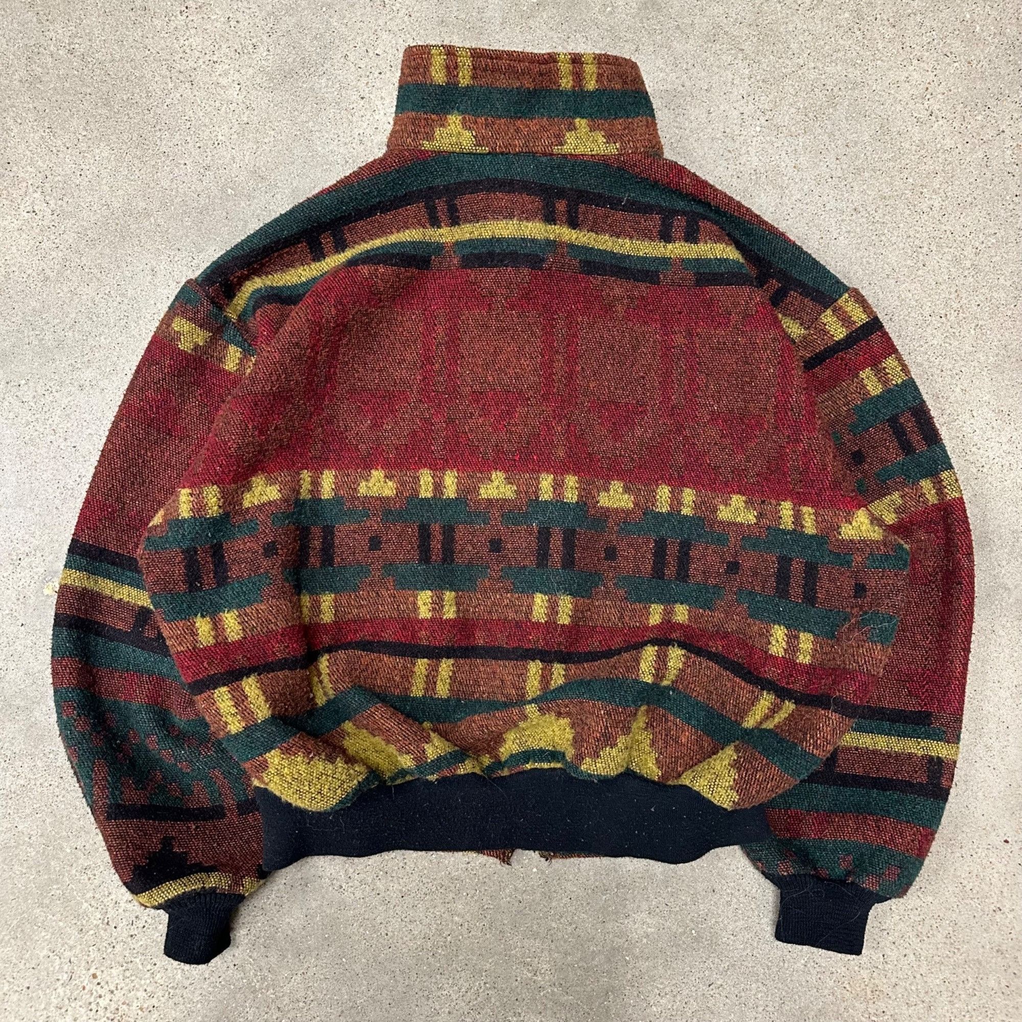 Vintage Vintage Unique Patterned Zip Up Woven Jacket Size US XL / EU 56 / 4 - 2 Thumbnail