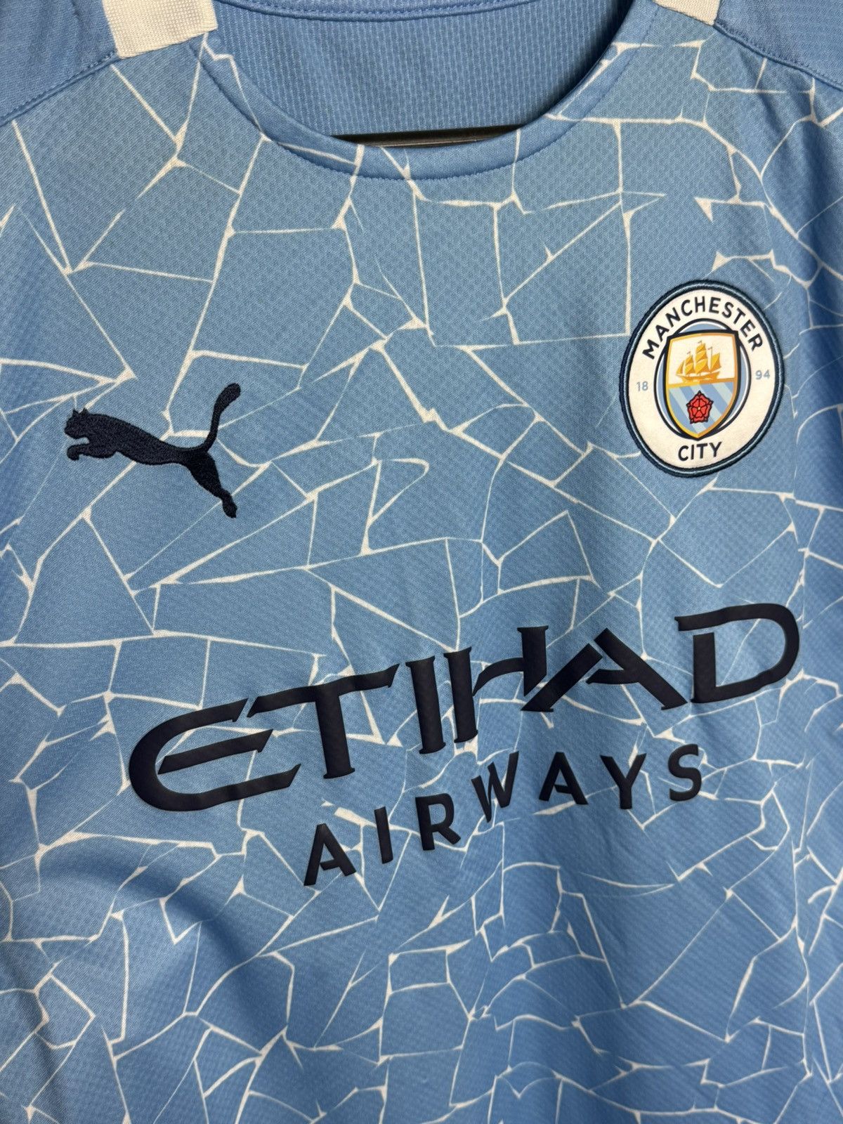 Puma Manchester City 20/21 Home Football Jersey Size US S / EU 44-46 / 1 - 3 Thumbnail