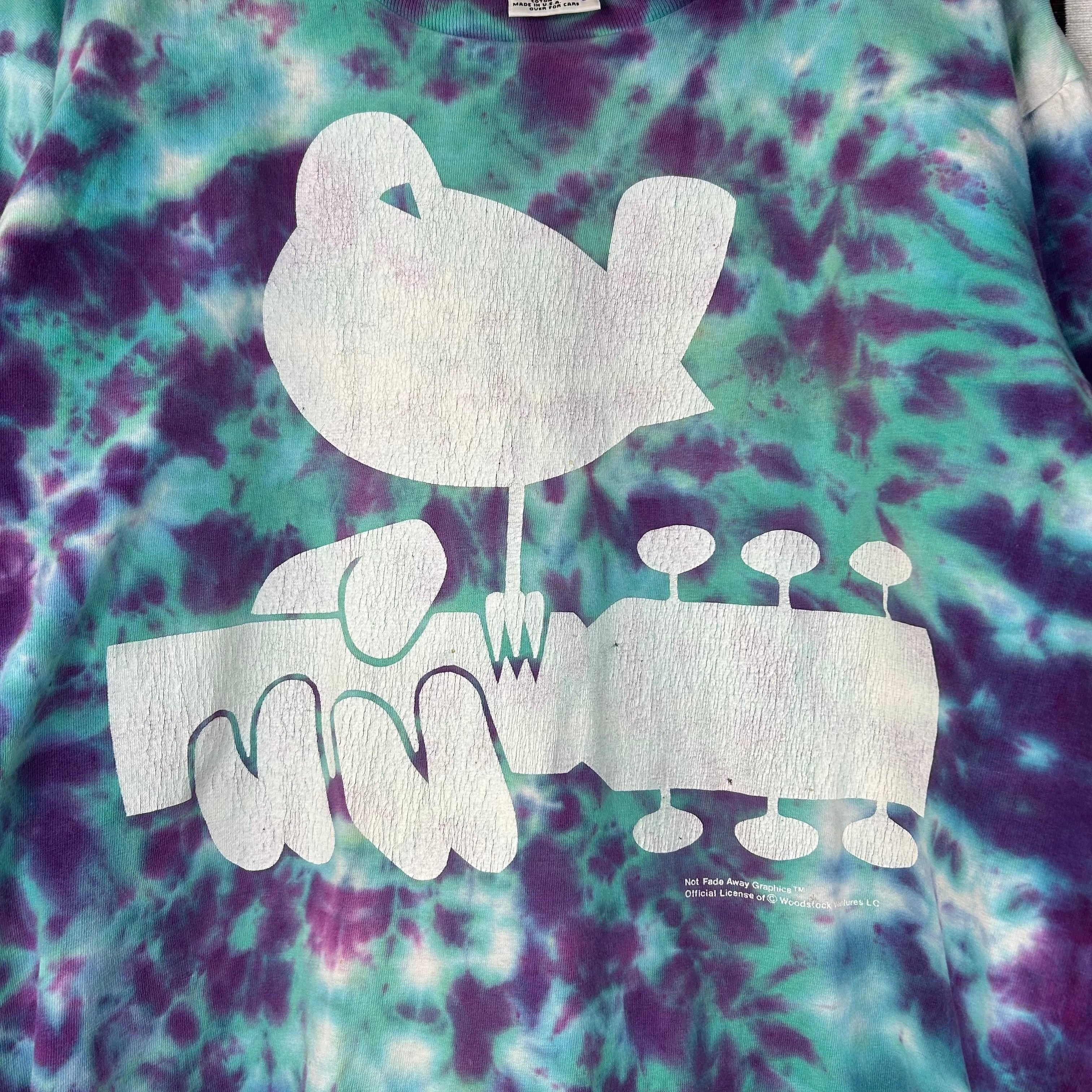 Vintage Vintage 90s 1994 Woodstock ‘2 More Days Of Peace And Music’ Size US L / EU 52-54 / 3 - 4 Thumbnail