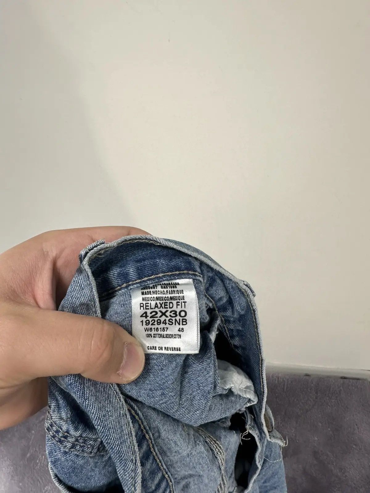 Dickies × Vintage Vintage Dickies USA Light Blue Denim Hype Baggy Jeans Size US 42 / EU 58 - 9 Thumbnail