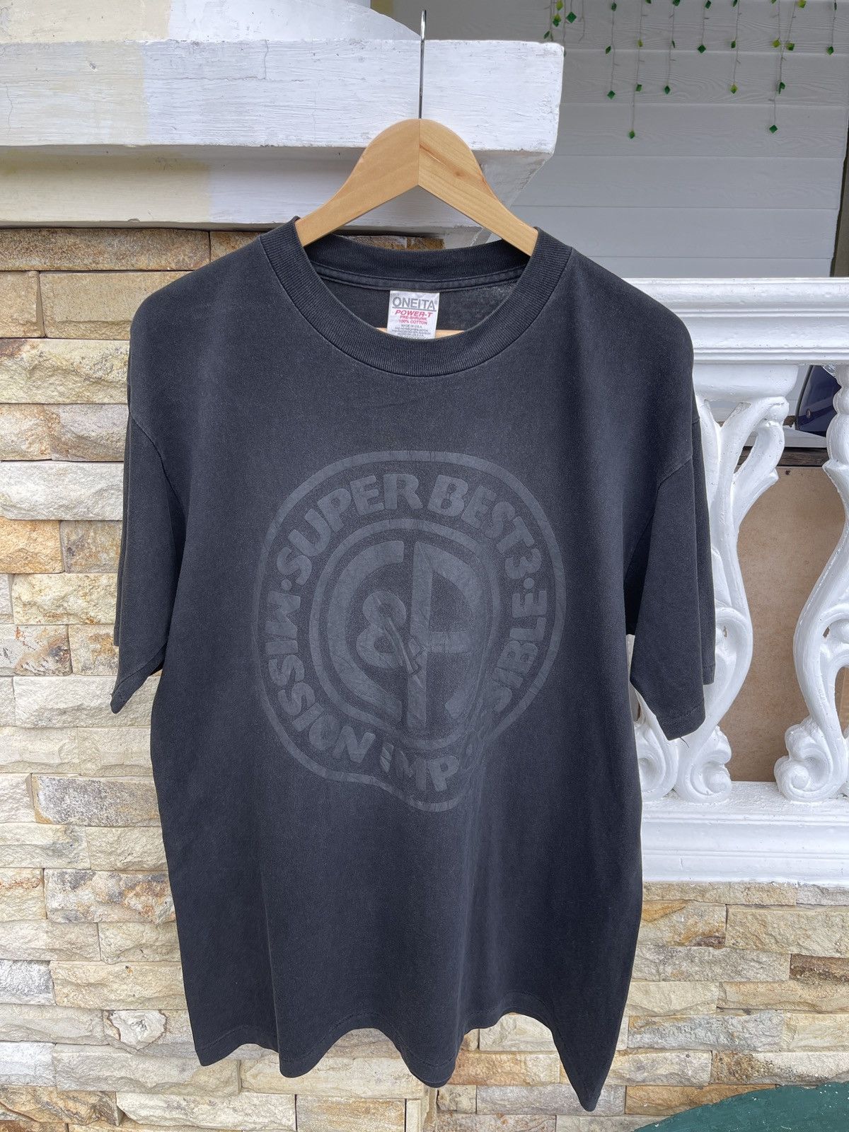 Band Tees 🔥Rare🔥Vtg90s Super Best 3 MISSION IMPOSIBLE Sun Faded Tee Size US L / EU 52-54 / 3 - 1 Thumbnail