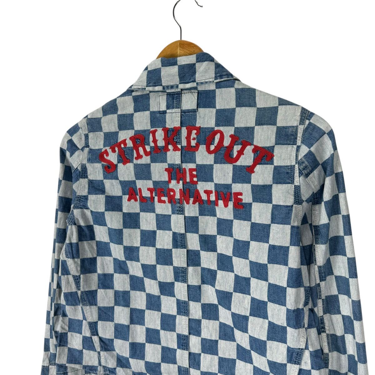Designer × Japanese Brand ☀️RNA BLUE CHECK DENIM JACKET Size M / US 6-8 / IT 42-44 - 6 Thumbnail