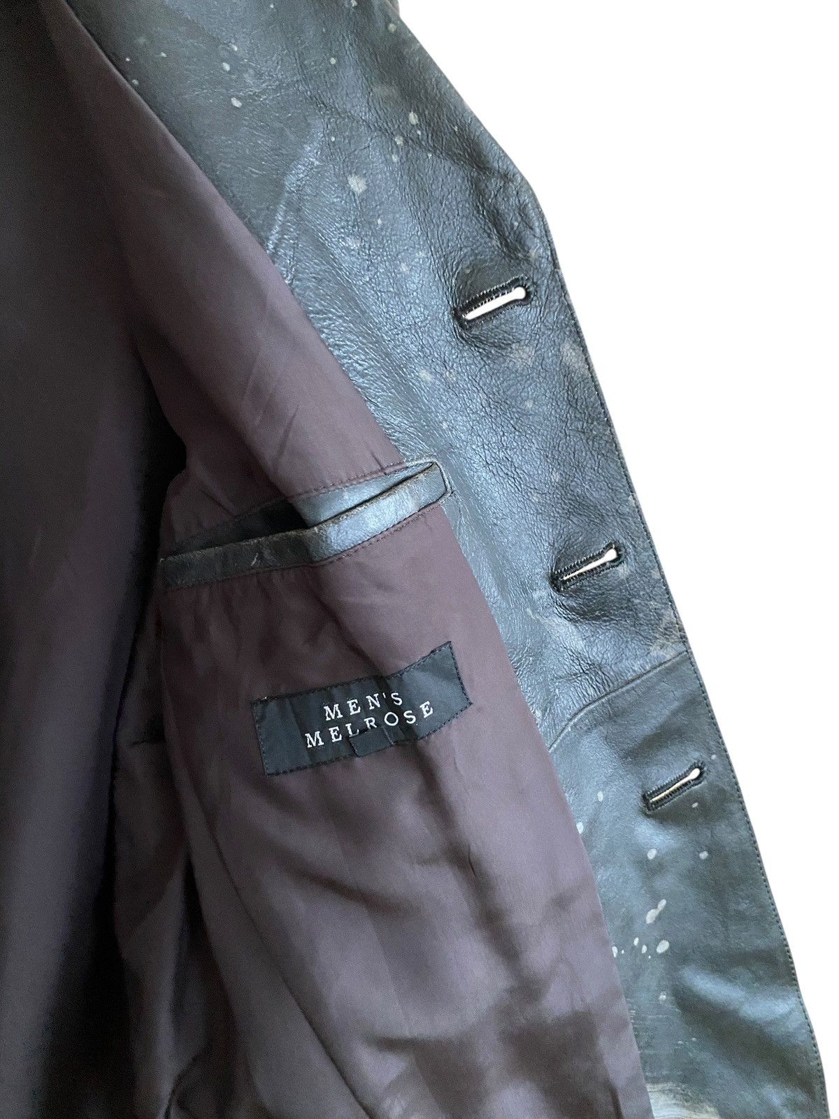 Japanese Brand Vintage Brand Men’s Melrose Painting Leather Jacket 1990s Size US L / EU 52-54 / 3 - 10 Thumbnail