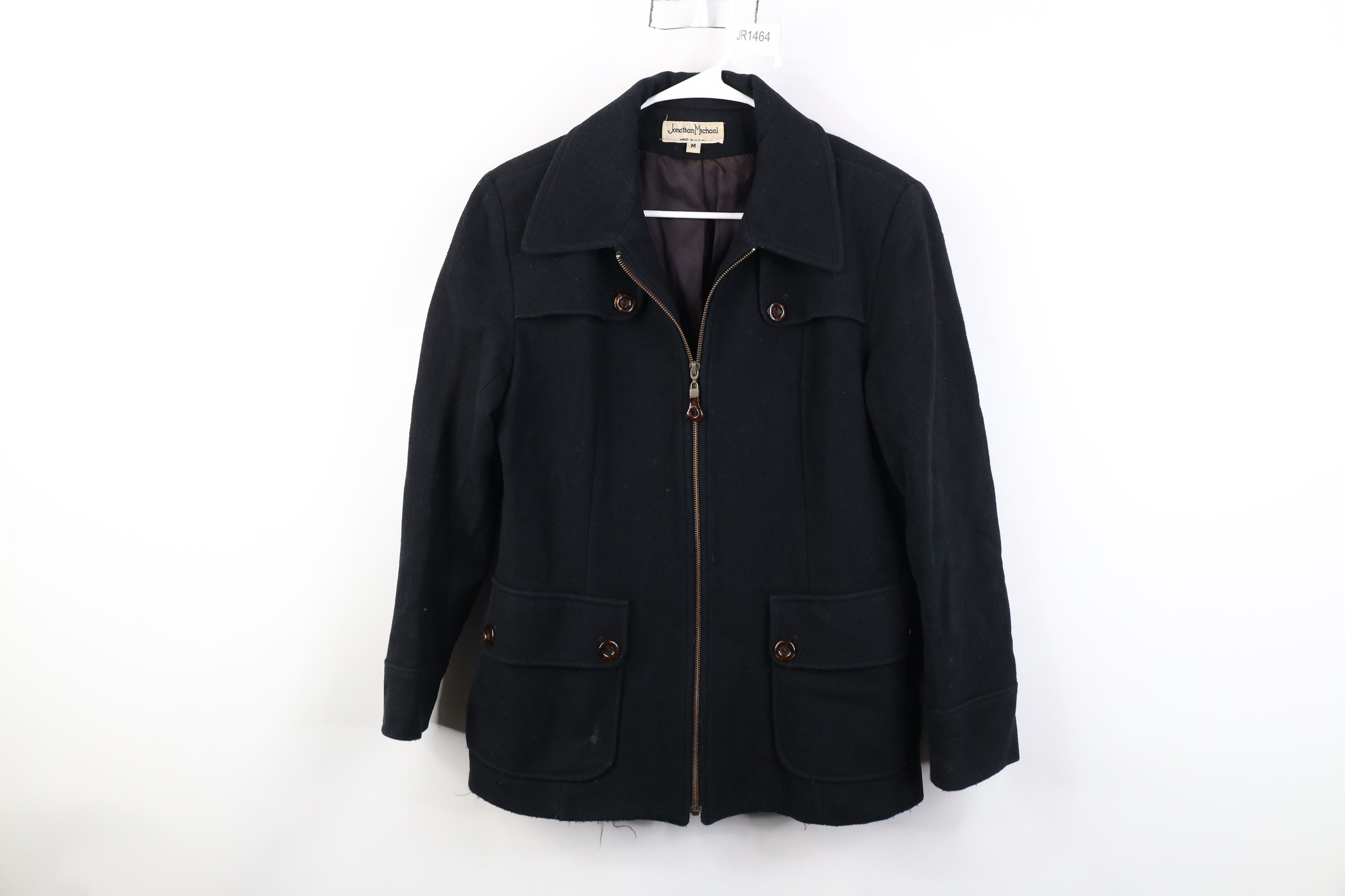 Vintage Vintage 70s Streetwear Wool Full Zip Duster Jacket USA Size M / US 6-8 / IT 42-44 - 1 Thumbnail
