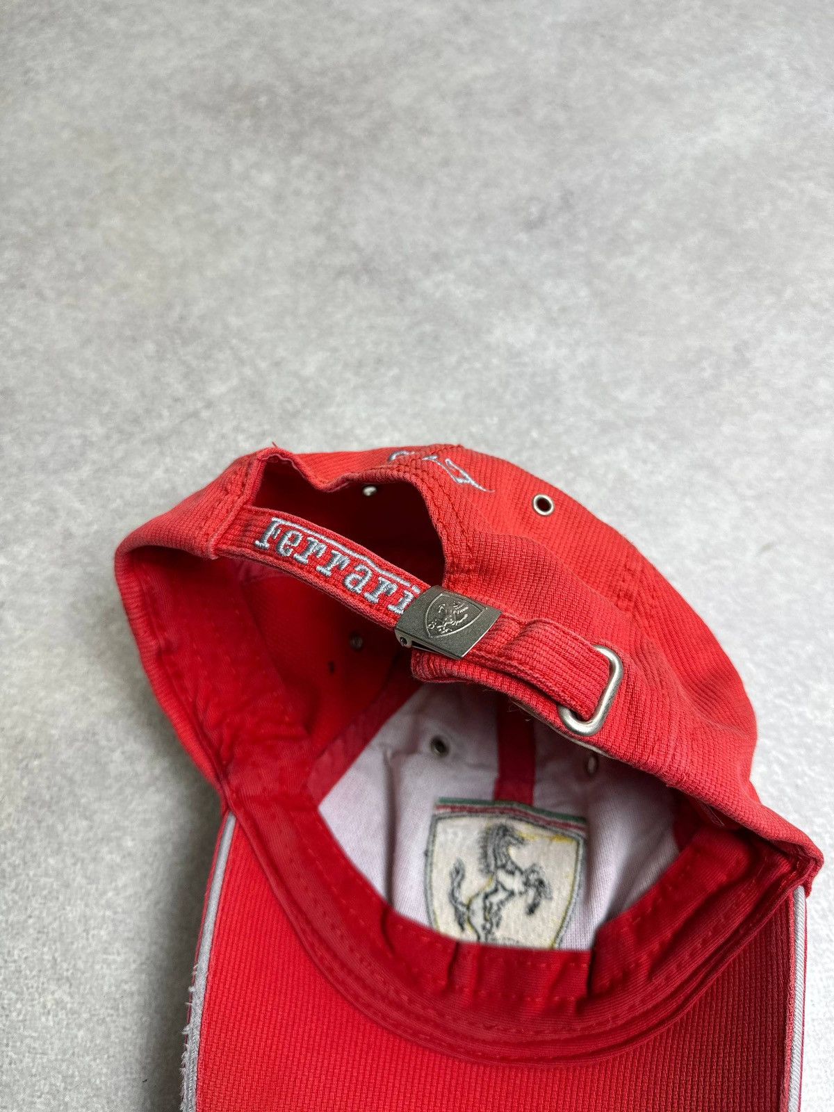Ferrari Vintage 90s Ferarri F-1 Schumacher Racing Cap Os Size ONE SIZE - 4 Thumbnail