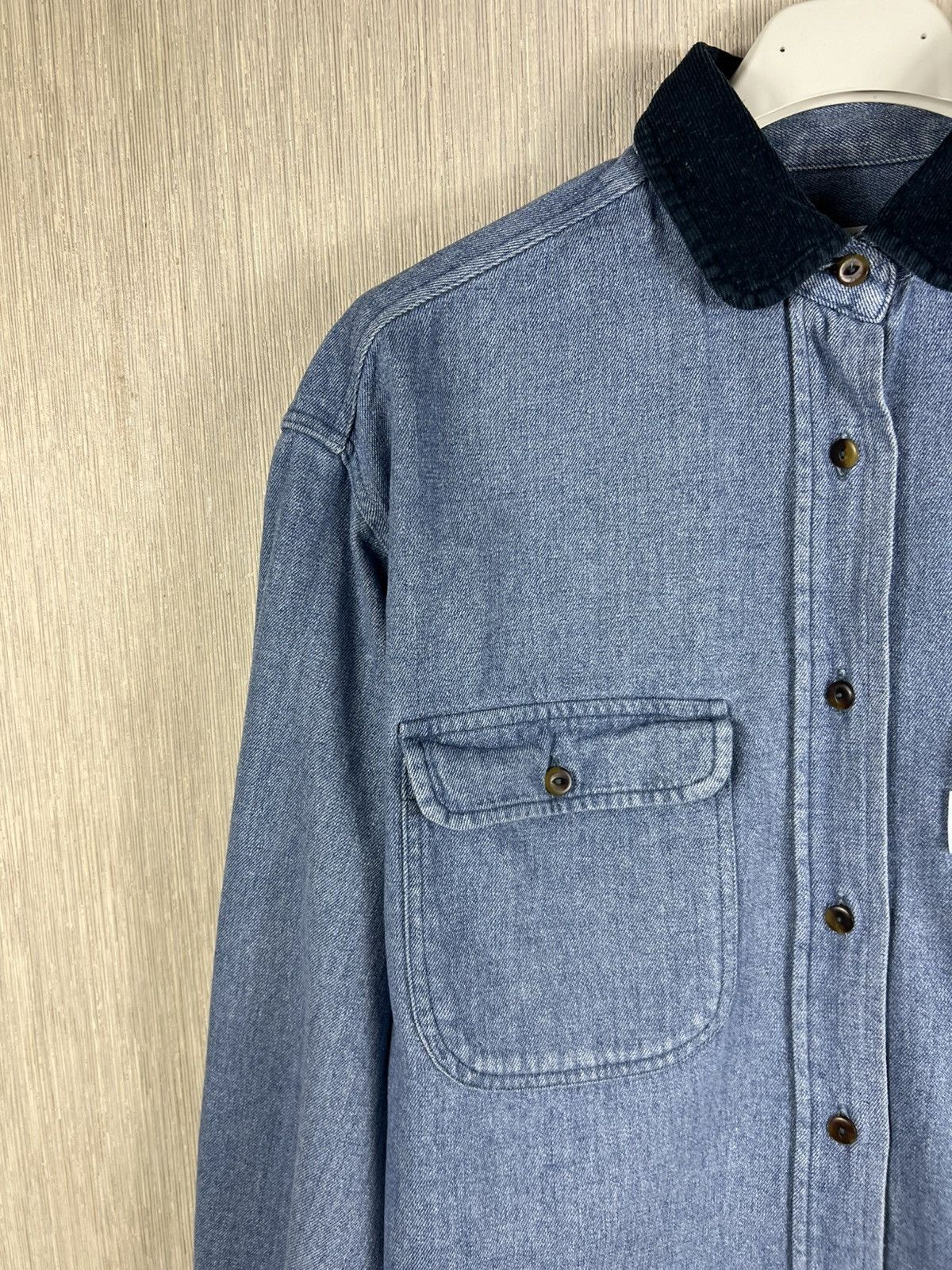 Valentino Vintage 90s Valentino Garavani classic pocket flannel shirt Size M / US 6-8 / IT 42-44 - 4 Thumbnail