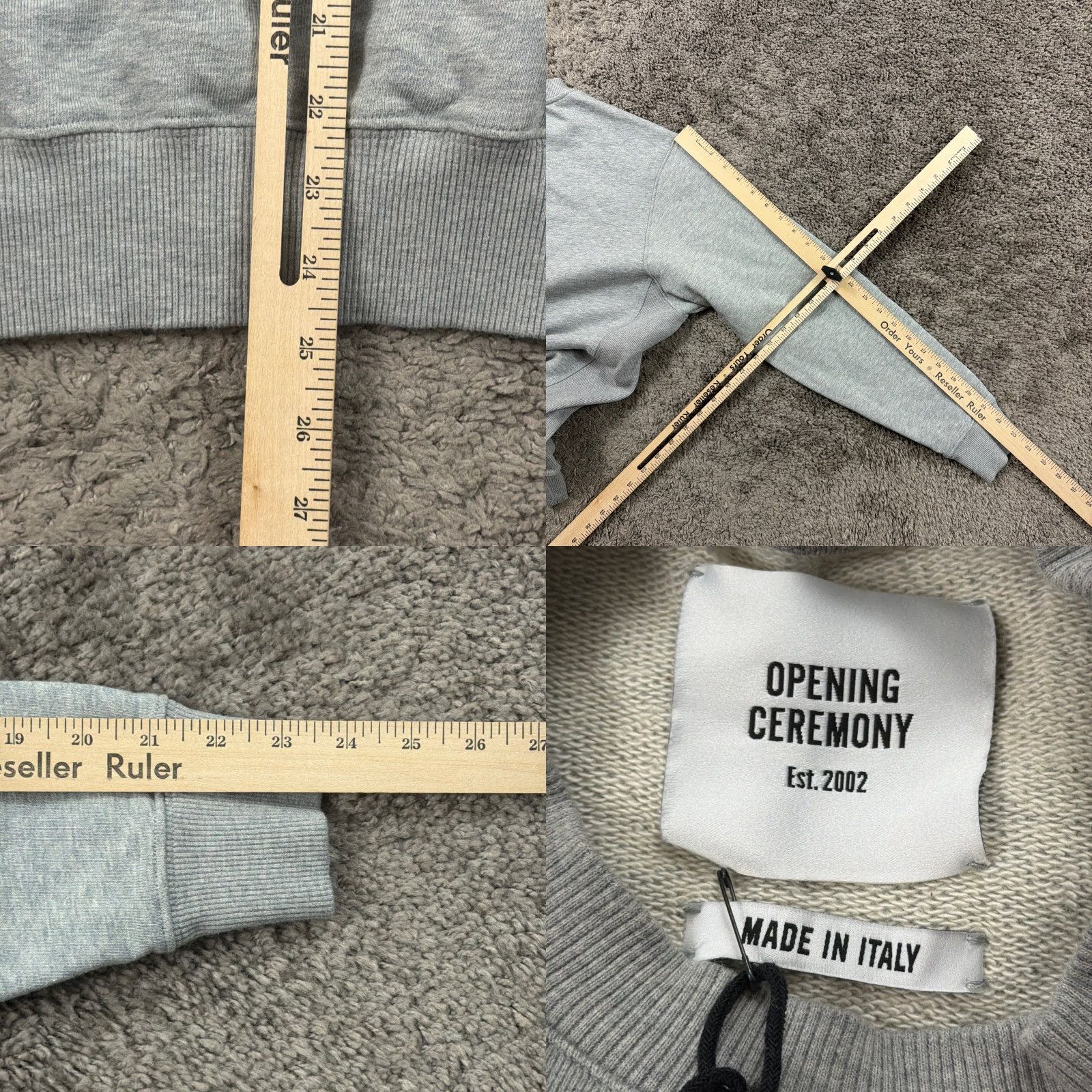 Opening Ceremony Opening Ceremony Sweater Mens XL Gray Crewneck Pullover Made in Italy Size US XL / EU 56 / 4 - 8 Thumbnail