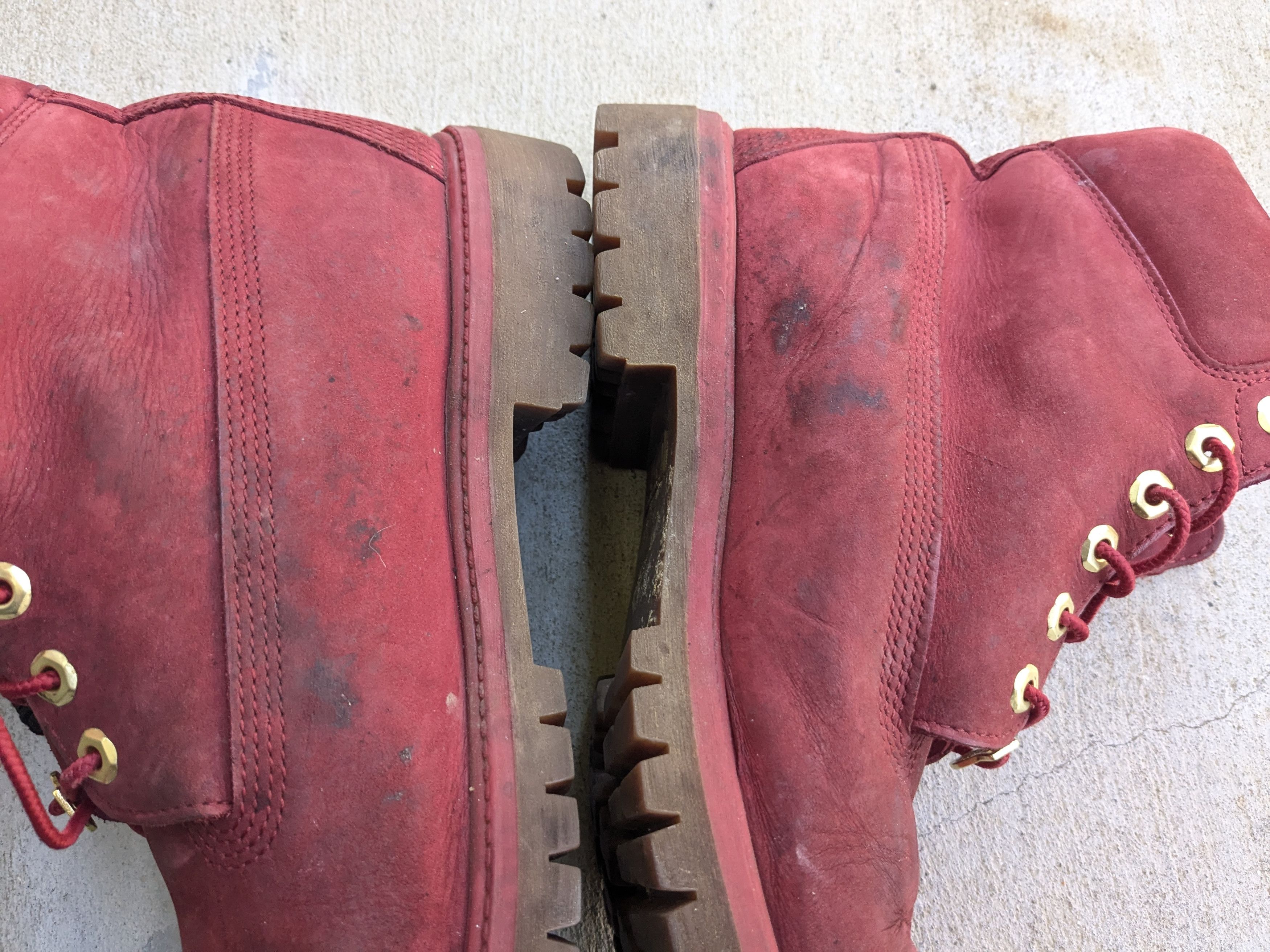 Timberland Timberland Boots Red Leather 11 M Suede Size US 11 / EU 44 - 10 Thumbnail