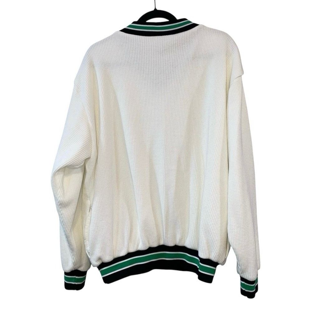 Russell Athletic Russell White Waffle V Neck Pullover VTG Size US XXL / EU 58 / 5 - 2 Thumbnail
