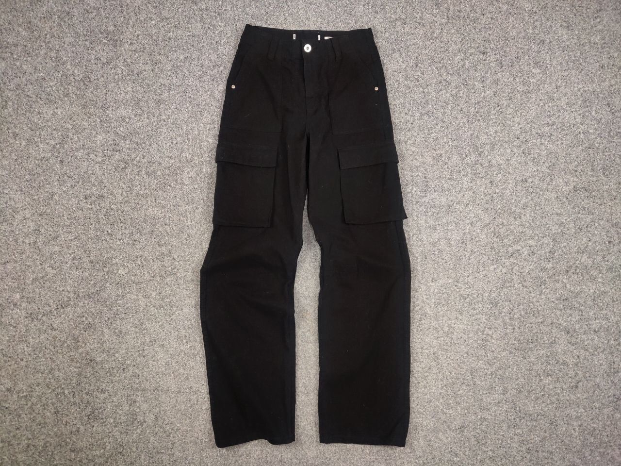 Other Vintage 90's Japanese Black Baggy Cargo Pants Y2K Hype Style Size US 29 - 9 Thumbnail