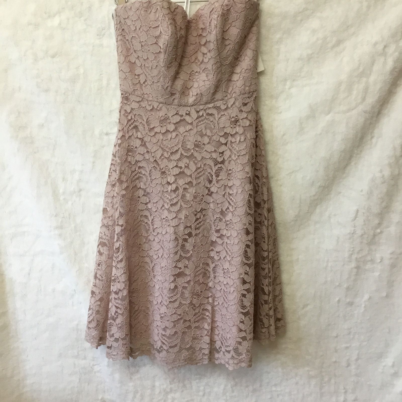 Other David's Bridal Strapless Lace Dress Size XS / US 0-2 / IT 36-38 - 4 Thumbnail
