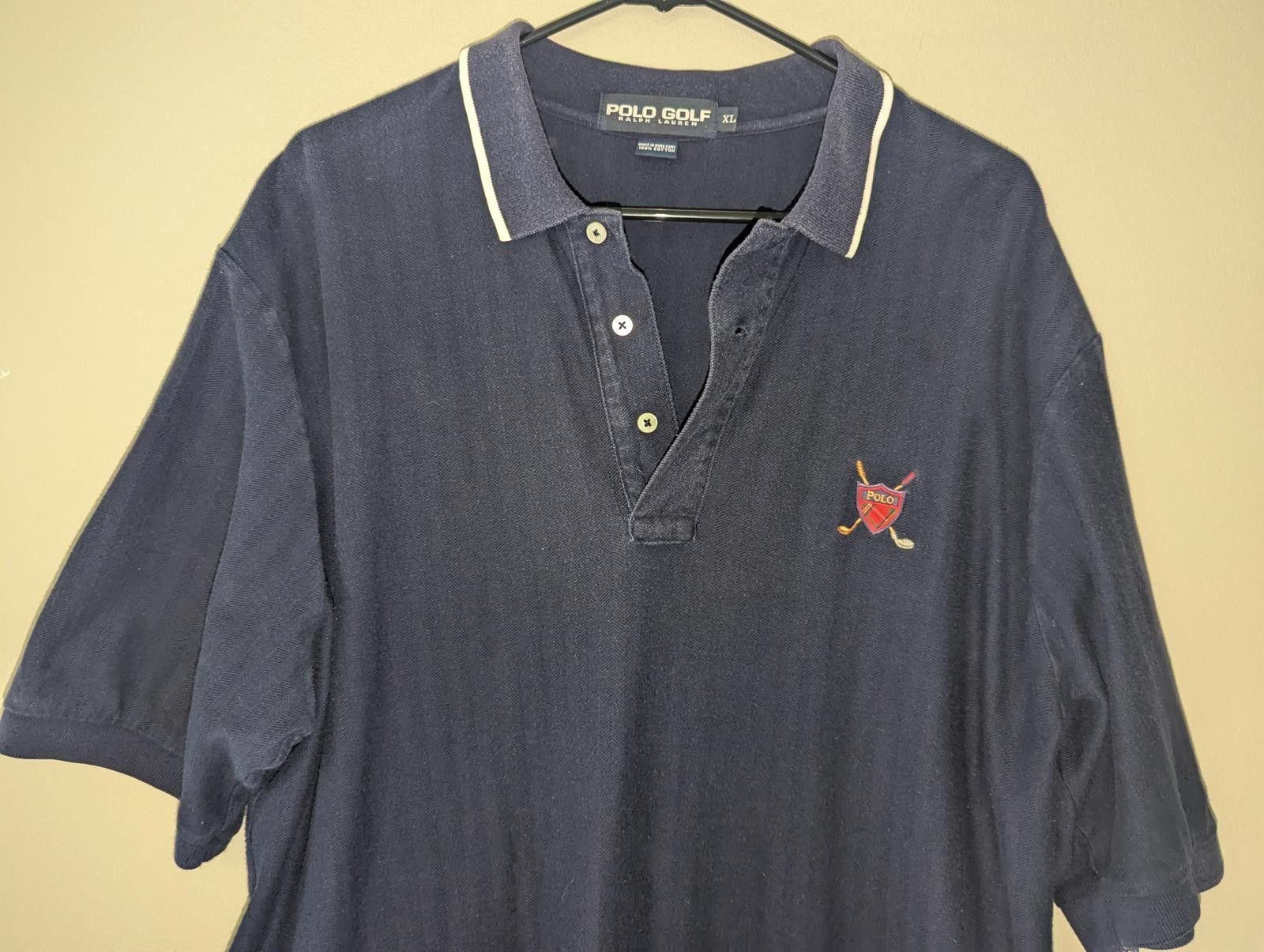 Polo Ralph Lauren Vintage Polo Golf by Ralph Lauren Men's Polo Shirt -Navy XL Size US XL / EU 56 / 4 - 2 Thumbnail
