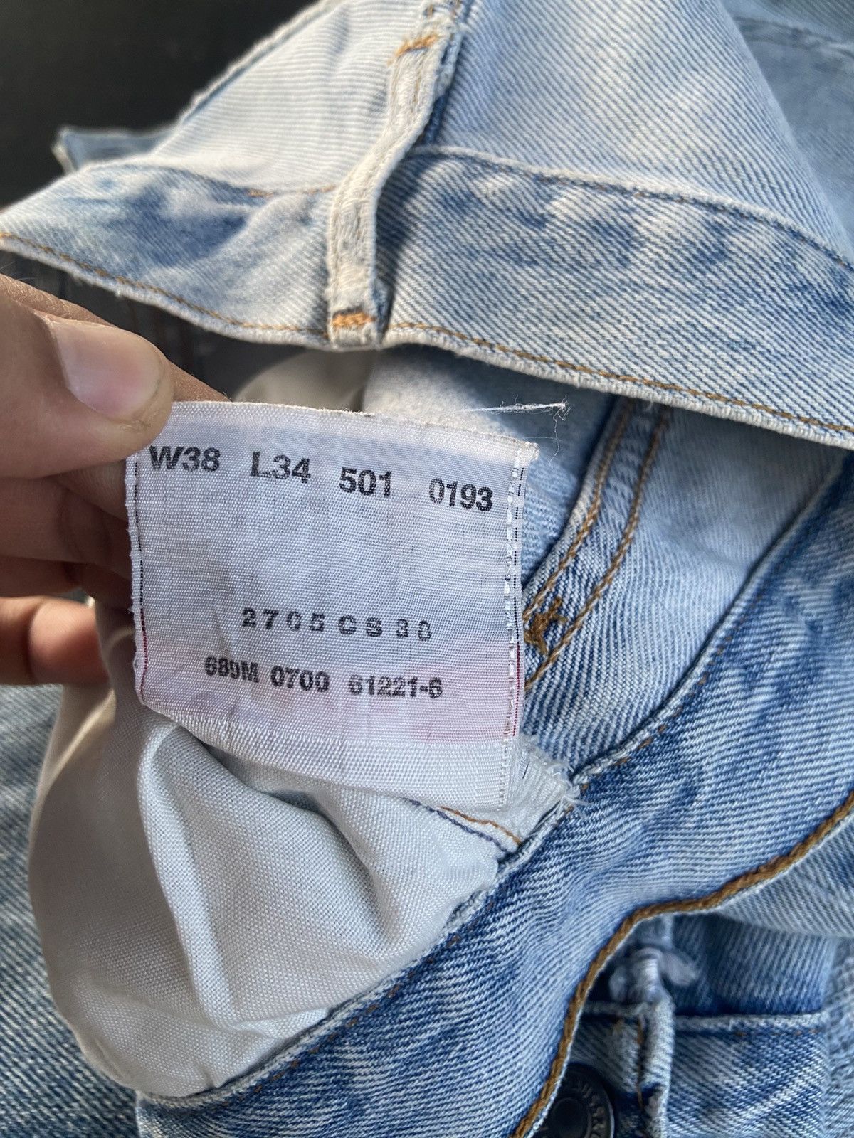 Levi's Vintage Levi’s 501 Distressed Denim Pant Size US 34 / EU 50 - 10 Thumbnail