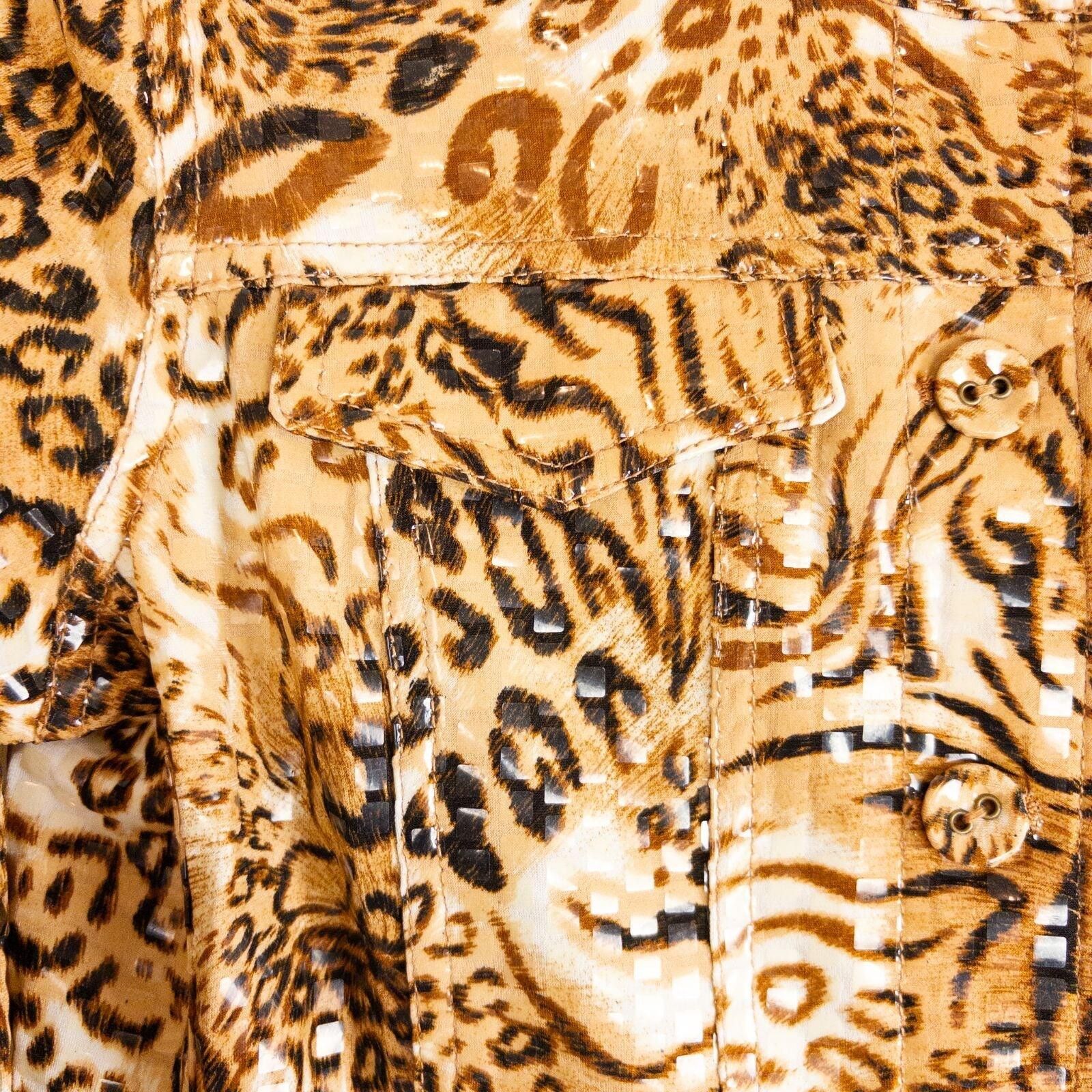 Other Ruby Road Brown Cheetah Print Jacket Womens 6 Small Size M / US 6-8 / IT 42-44 - 6 Thumbnail
