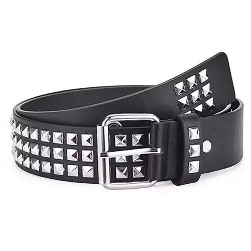 Designer Belts Jifannpaul Square Belts Rivet Metal Pyramid Size ONE SIZE - 1 Thumbnail