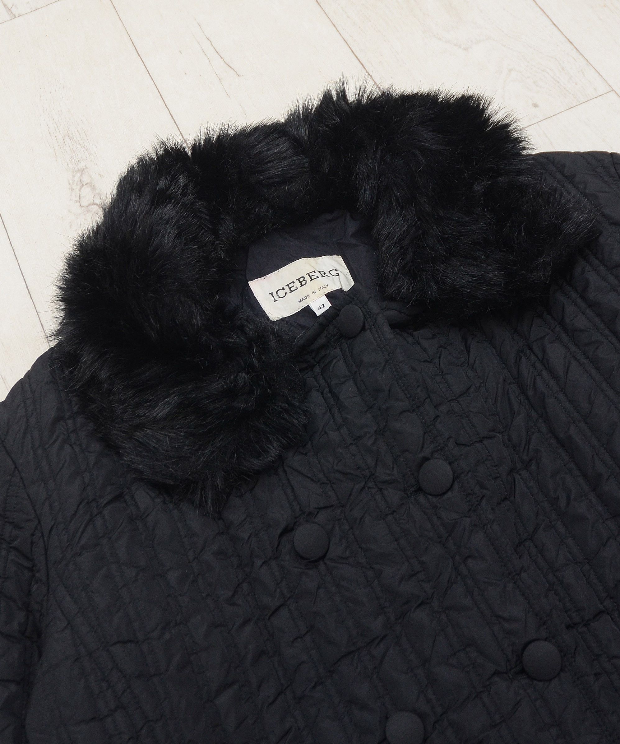 Iceberg Vintage Iceberg Coat Fur Quilted Jacket Japanese Style Y2K Size M / US 6-8 / IT 42-44 - 5 Thumbnail