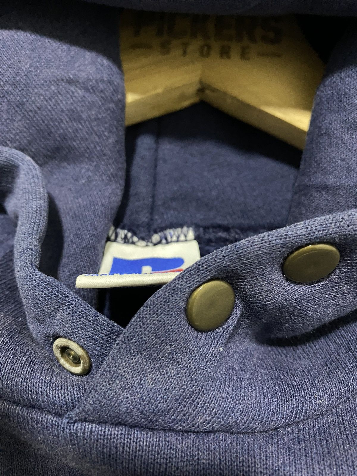 L.L. Bean Vintage LL Bean X Russell Athlentic Hoodie Navy Spellout Size US M / EU 48-50 / 2 - 6 Thumbnail