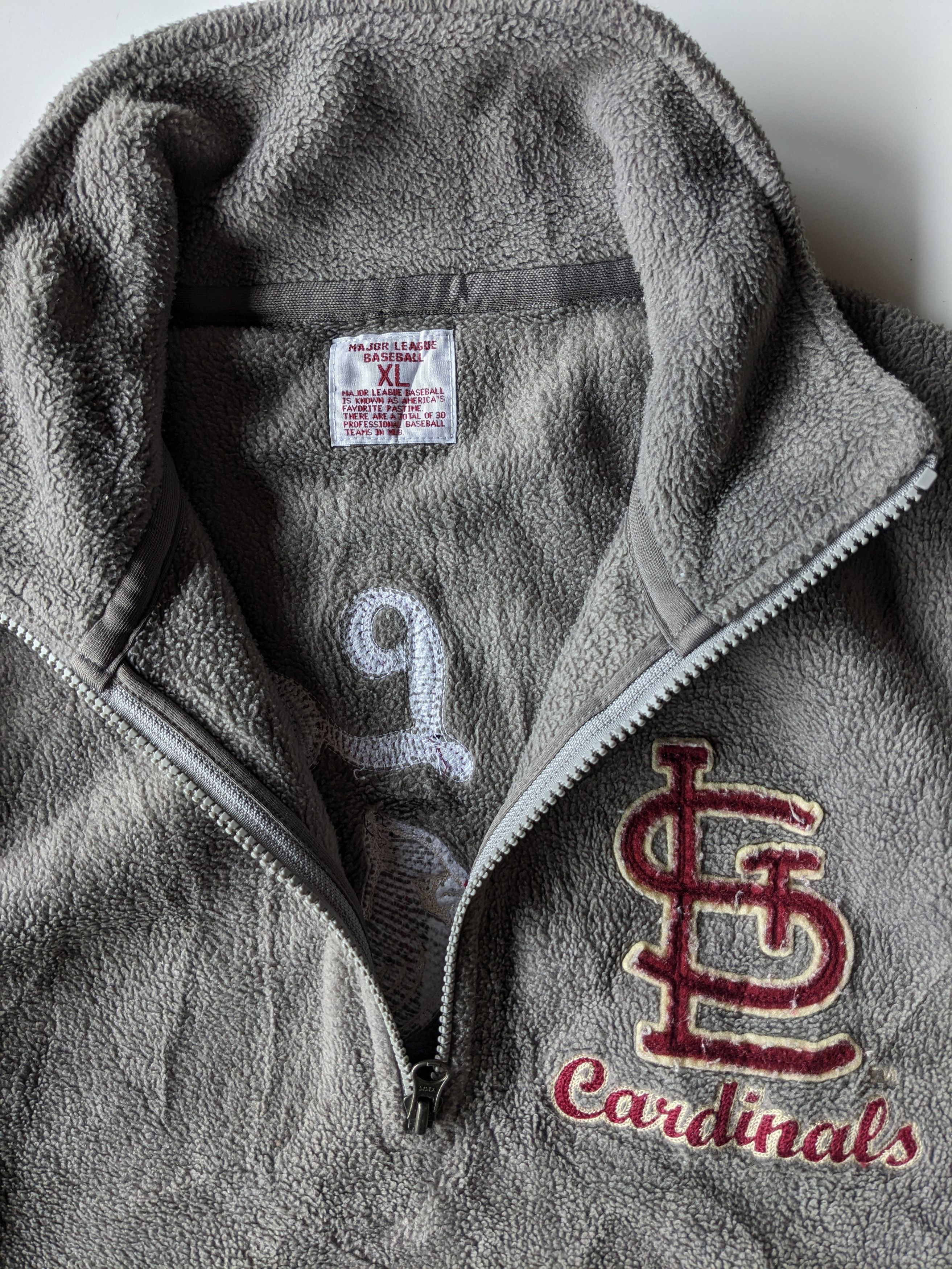 MLB × Vintage MLB St.Louis Cardinals half zipper Size US XL / EU 56 / 4 - 3 Thumbnail