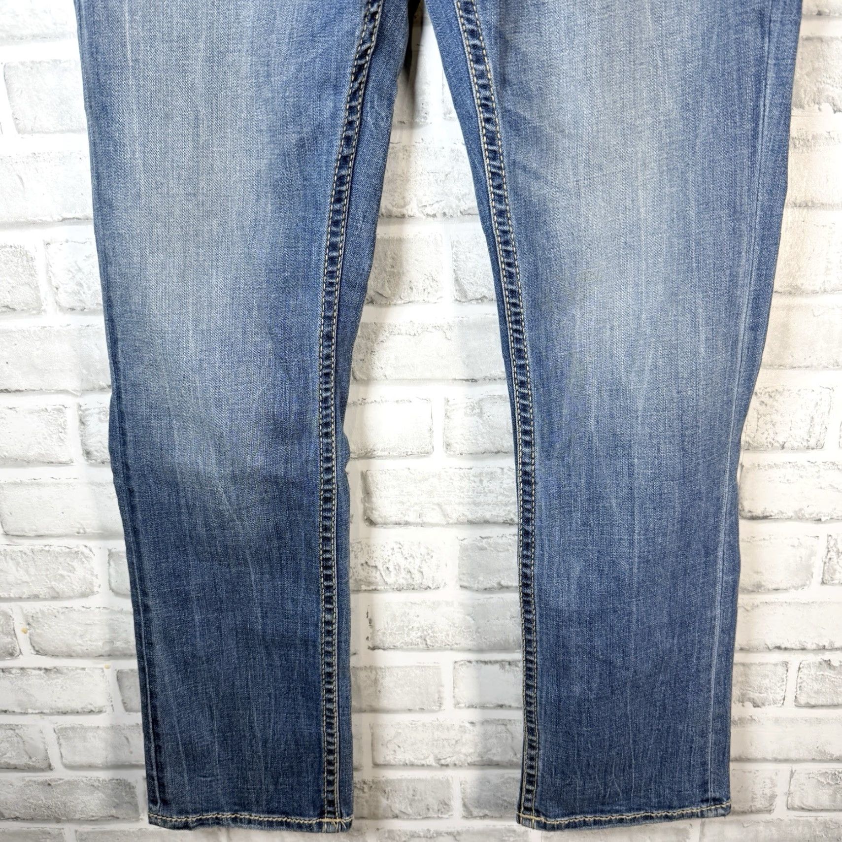 BKE BKE Alec Jeans Mens 30x30 Blue Cotton Straight Casual Size US 30 / EU 46 - 3 Thumbnail