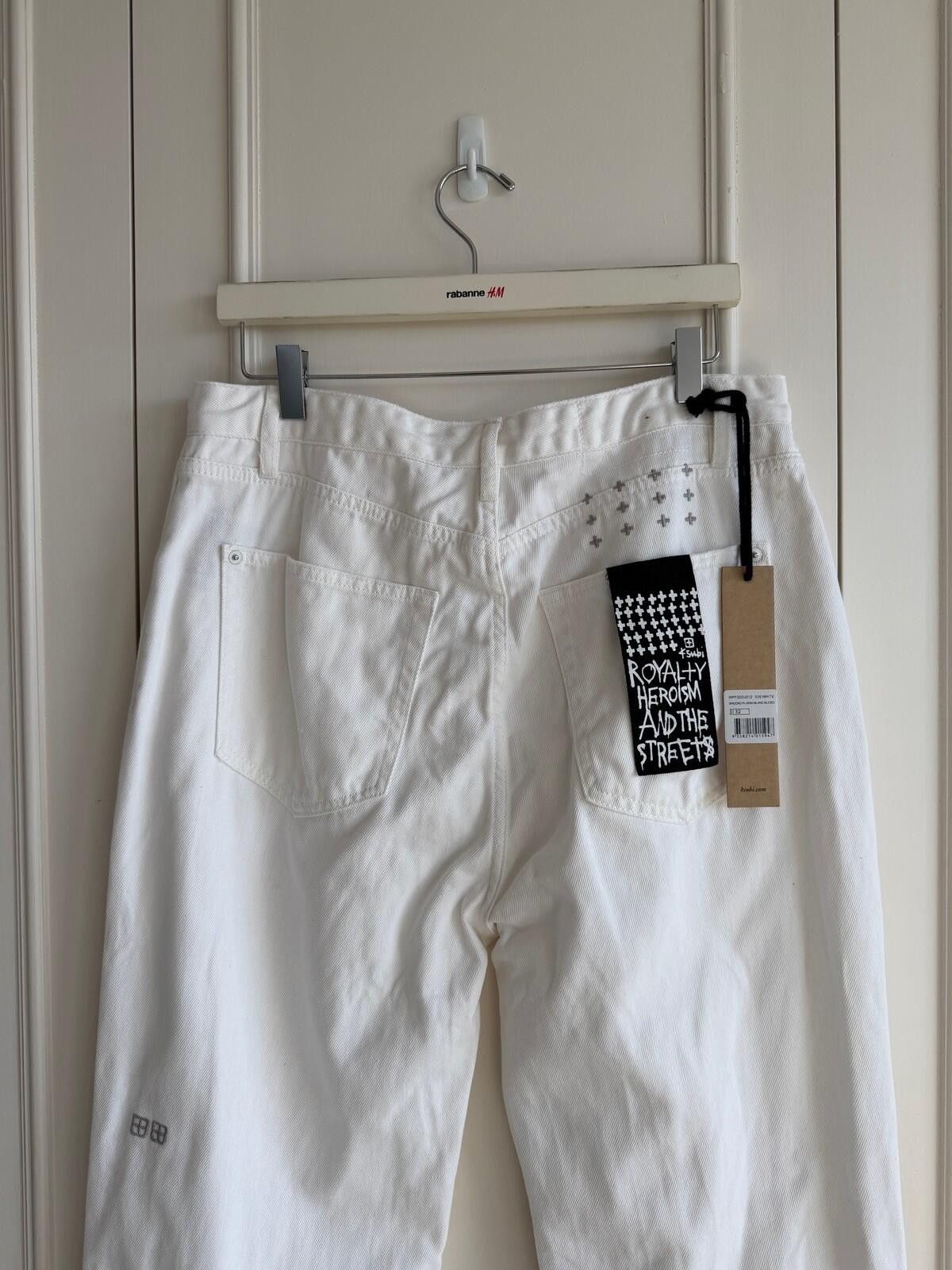 Ksubi new ksubi womens denim jeans brooklyn blanc sliced white 32 Size 32" / US 10 / IT 46 - 7 Thumbnail
