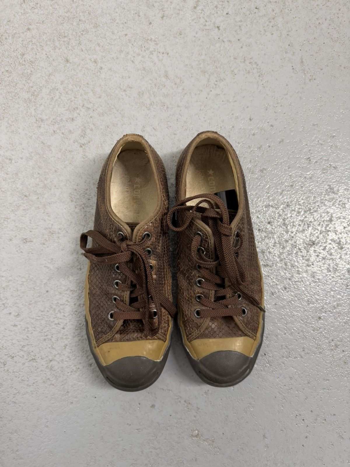 Converse × John Varvatos John Varvatos x Converse Snake Skin Leather Sneakers Size US 7 / EU 40 - 2 Thumbnail
