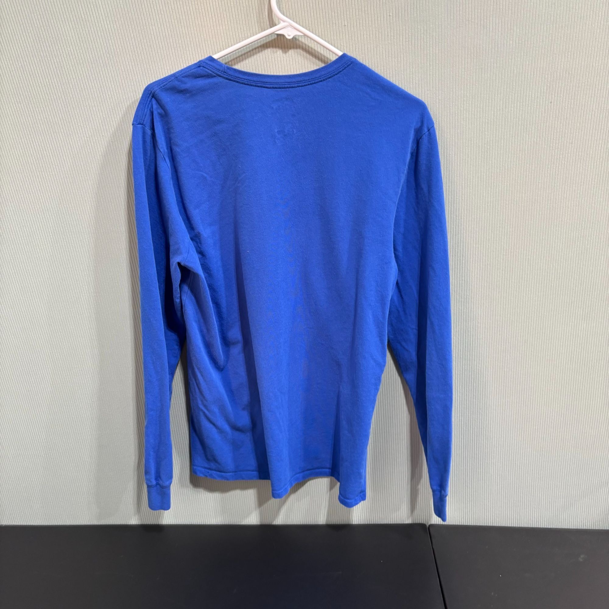 Nike Nike Blue Long Sleeve Dri-Fit Athletic Cut Shirt Men's L Size US L / EU 52-54 / 3 - 2 Thumbnail