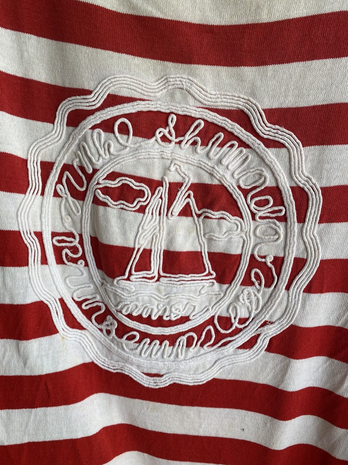 Junko Shimada Vintage Junko Shimada Red White Striped Nautical Shirt Size US M / EU 48-50 / 2 - 7 Thumbnail