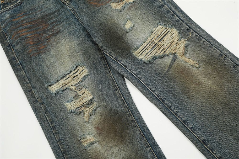 Japanese Brand × Jean Men's heavy duty punk distressed jeans y2k Size US 32 / EU 48 - 6 Thumbnail