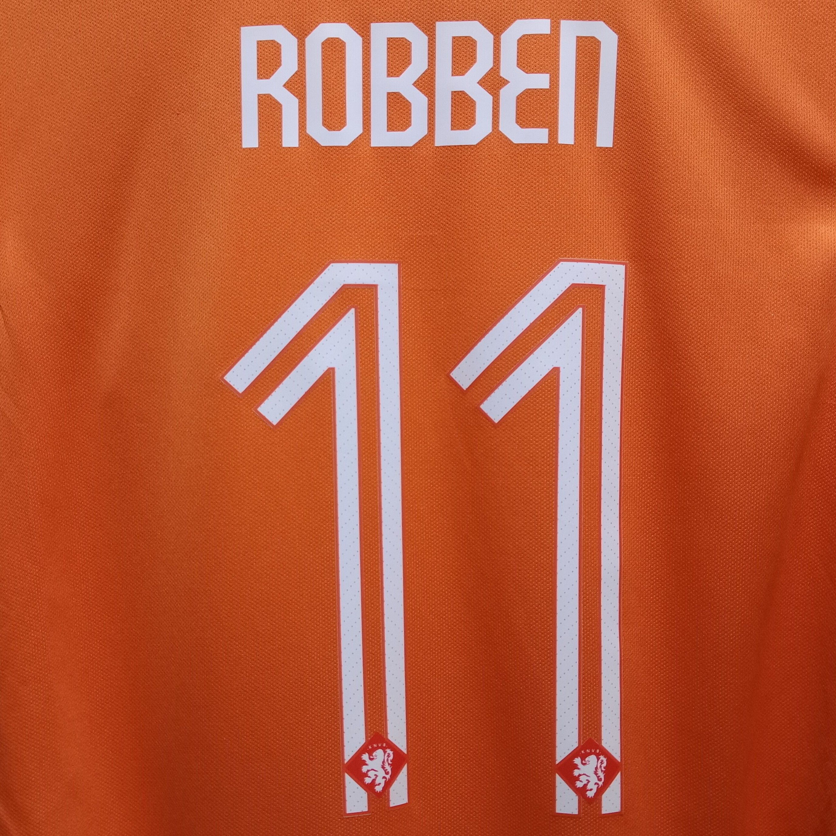 Nike Netherlands World Cup 2014 Home Jersey Arjen Robben 11 Size US S / EU 44-46 / 1 - 4 Thumbnail