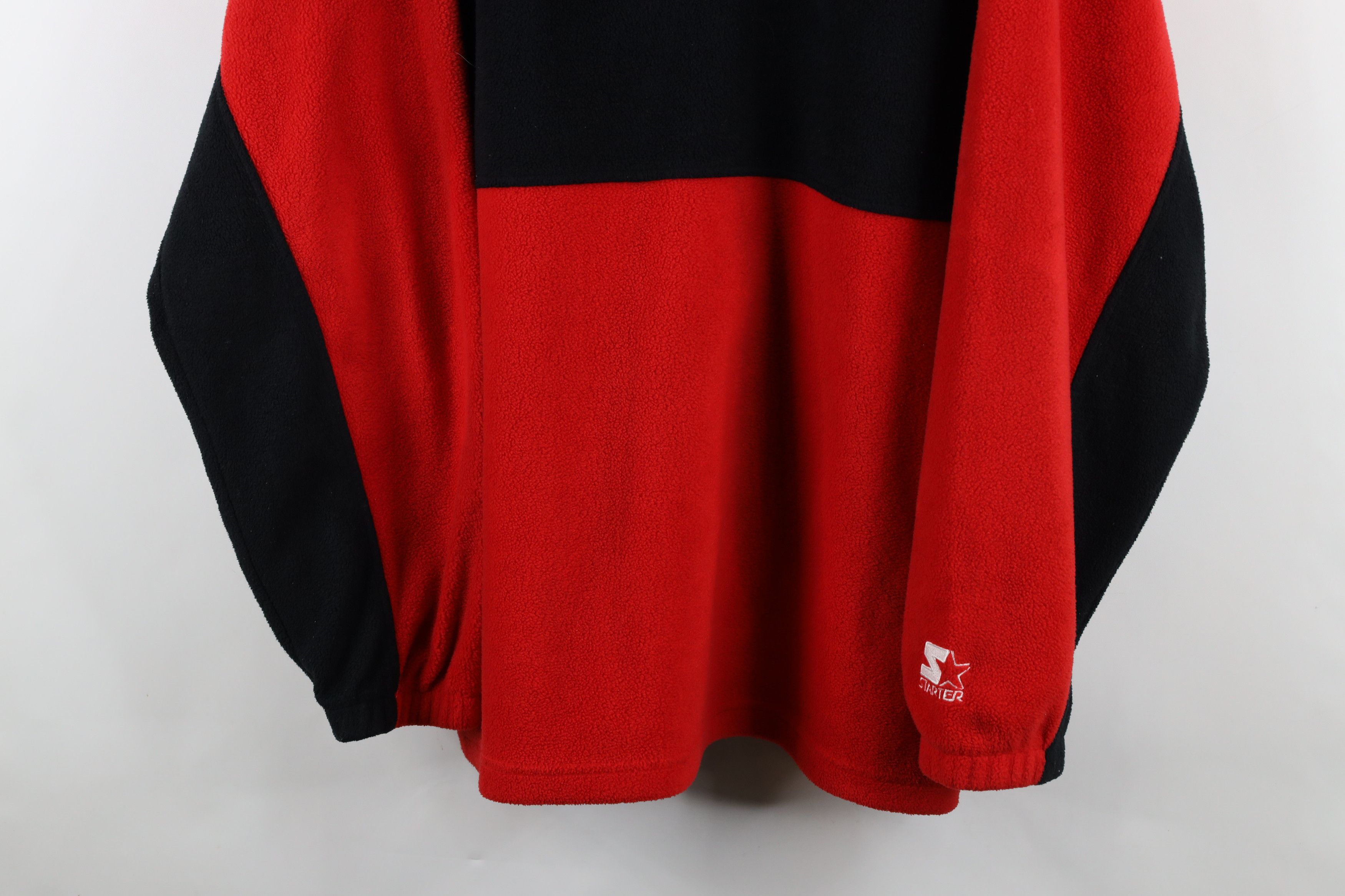 Starter × Vintage Vintage 90s Starter Buccaneers Football Fleece Sweater Size US L / EU 52-54 / 3 - 3 Thumbnail