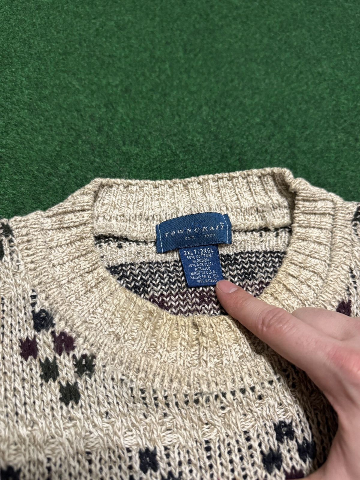Towncraft Vintage Towncraft Knit Grandpa Earth tone XXL Sweater Size US XXL / EU 58 / 5 - 4 Thumbnail