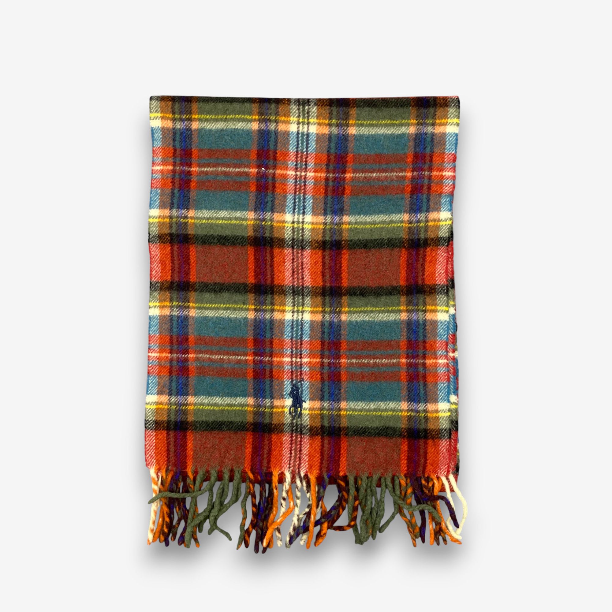 Polo Ralph Lauren Vintage Polo Ralph Lauren Scarf Muffler Wool Plaid Scarves Size ONE SIZE - 2 Thumbnail