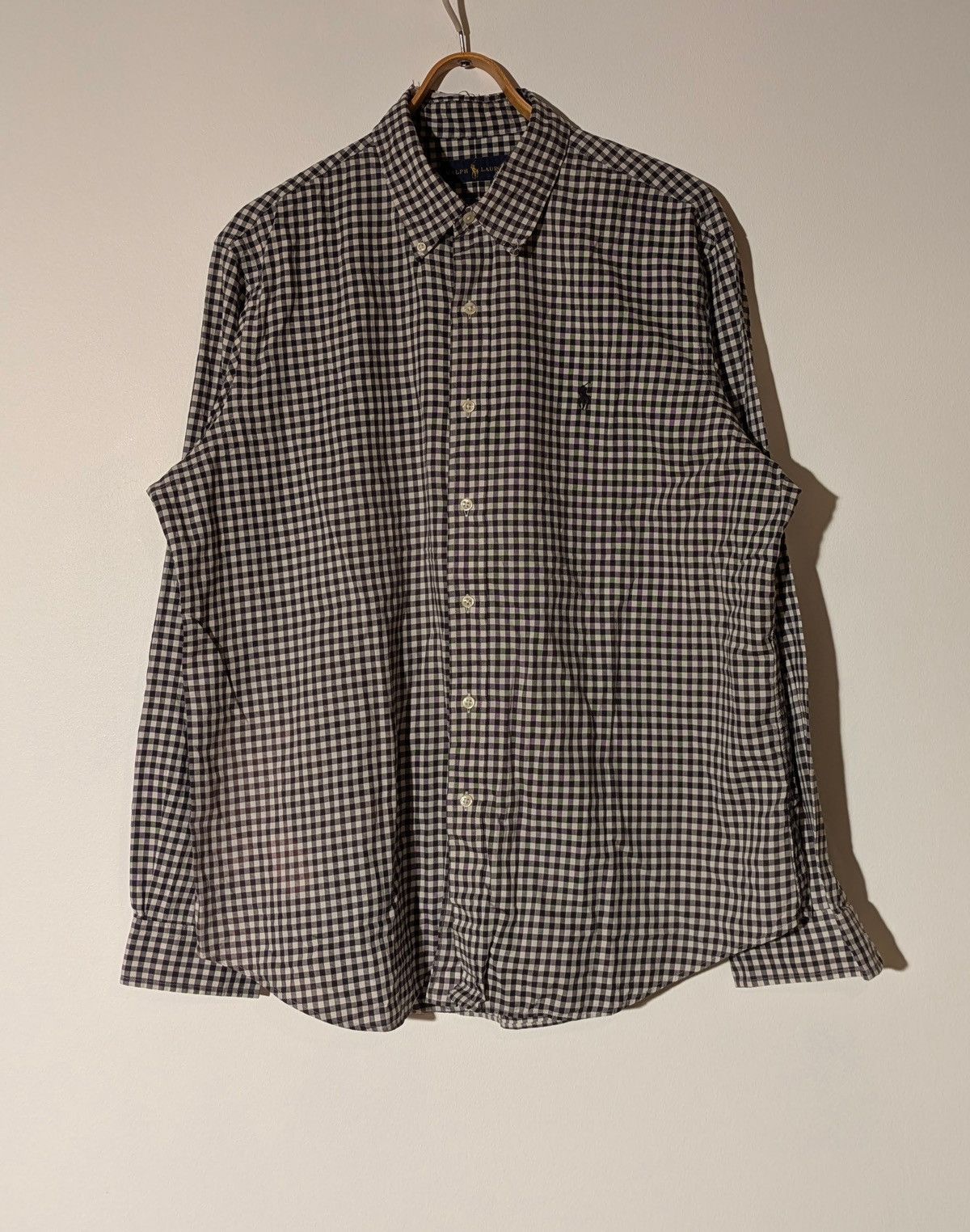Ralph Lauren 👕 Ralph Lauren Checkered Button-Down Shirt (Size XL) Size US XL / EU 56 / 4 - 1 Thumbnail