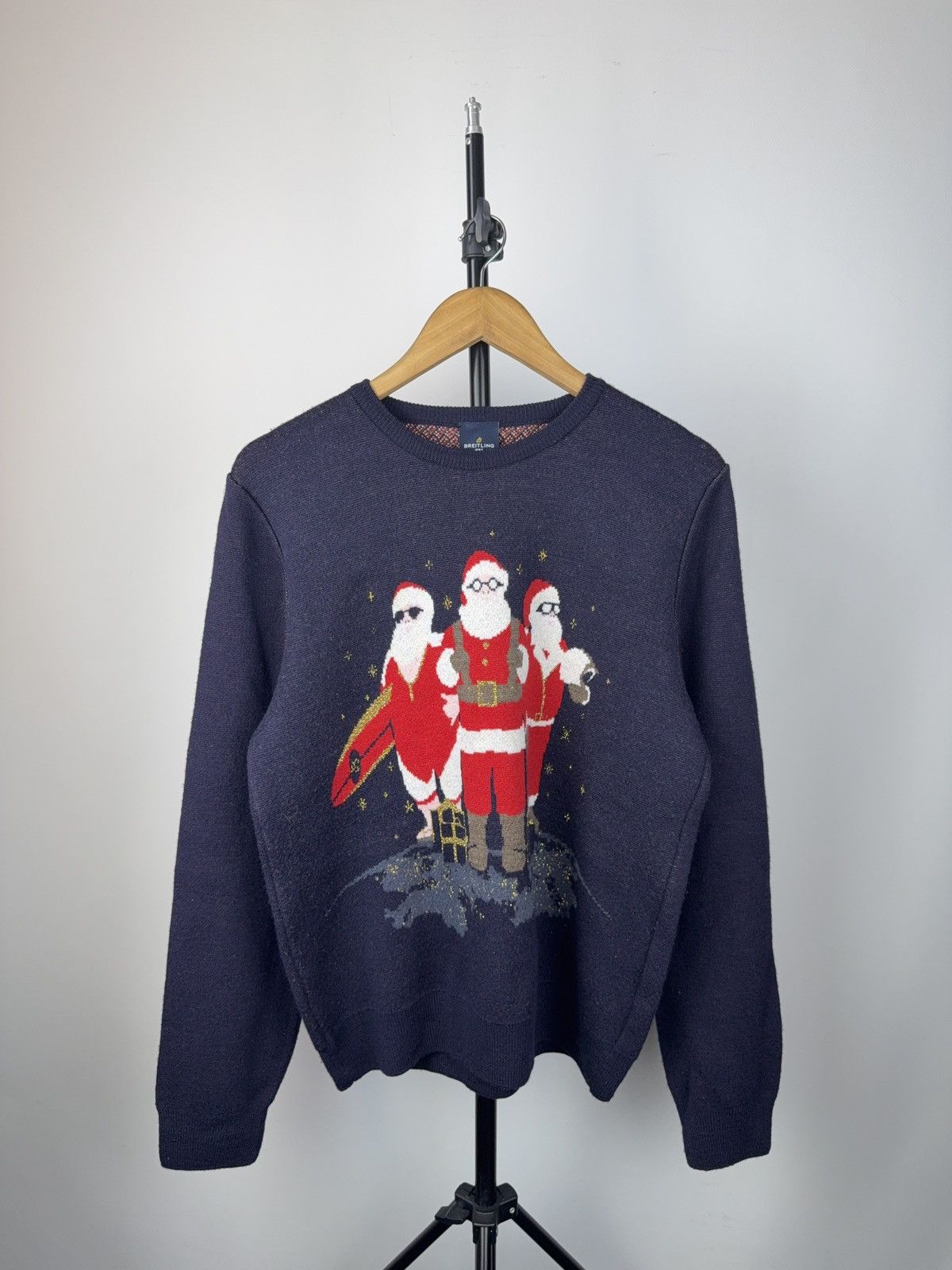 Breitling Vintage 00s Retro Rare Luxury official Breitling Sweater Size US M / EU 48-50 / 2 - 1 Thumbnail