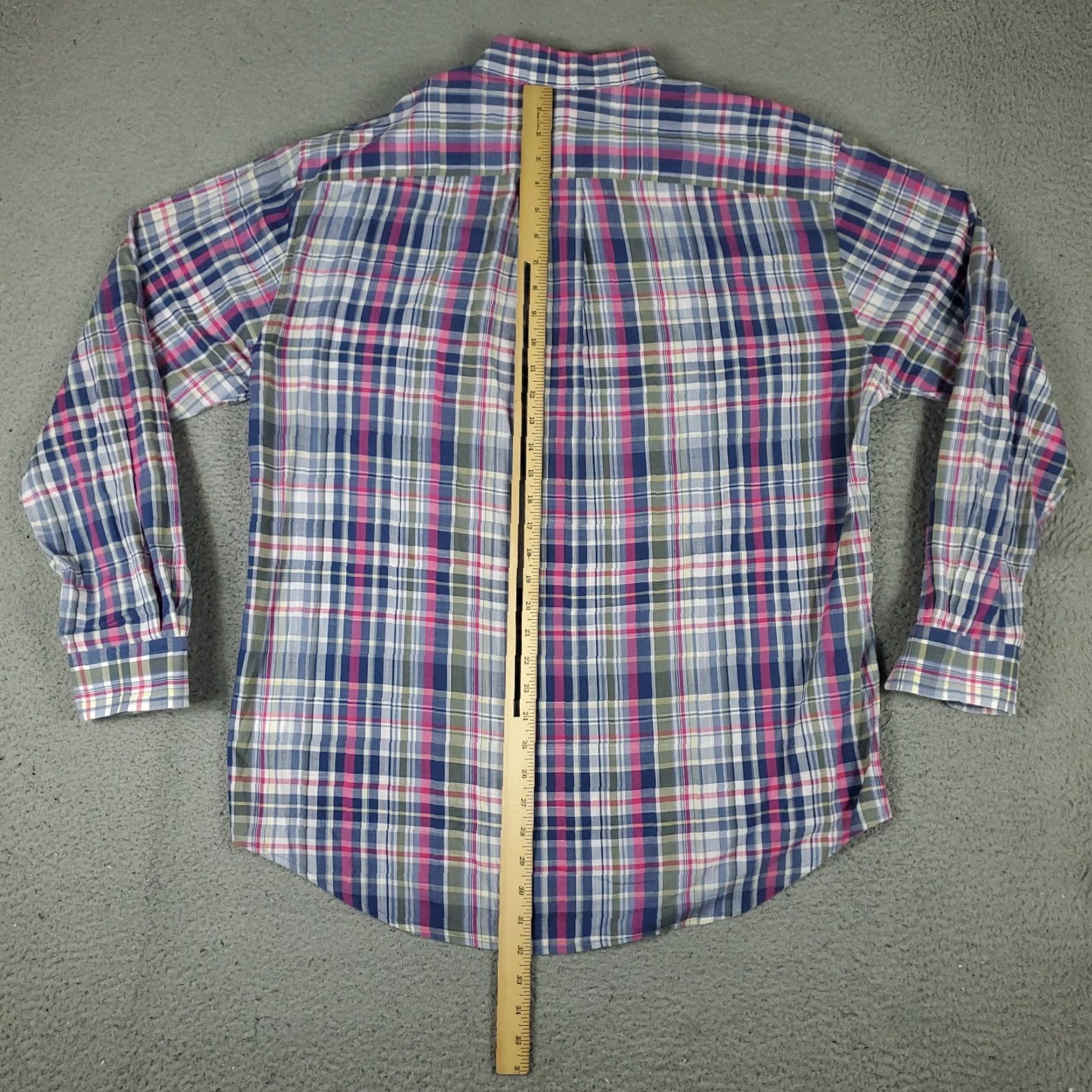 Vineyard Vines Vineyard Vines Shirt Mens Large Blue Pink Plaid Button Up Long Sleeve Size US L / EU 52-54 / 3 - 3 Thumbnail