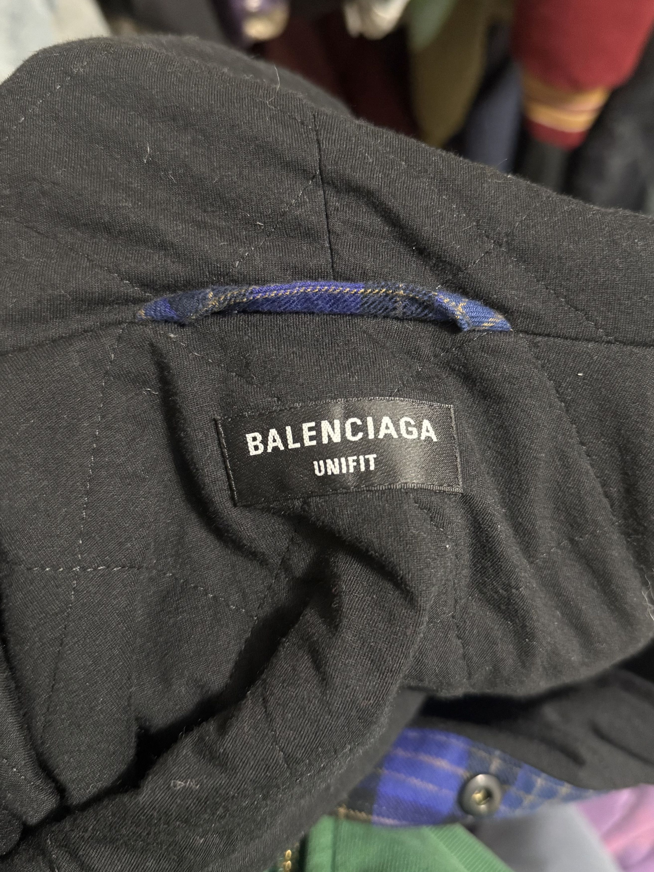 Balenciaga Balenciaga Bleached Flannel Jacket Size US S / EU 44-46 / 1 - 8 Thumbnail