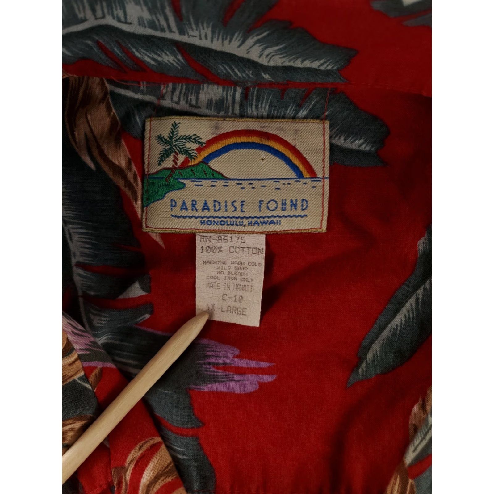 Paradise Found VINTAGE Paradise Found Shirt 4XL Mens Red Hawaiian Parrots 80s Magnum PI C Size US XXL / EU 58 / 5 - 2 Thumbnail