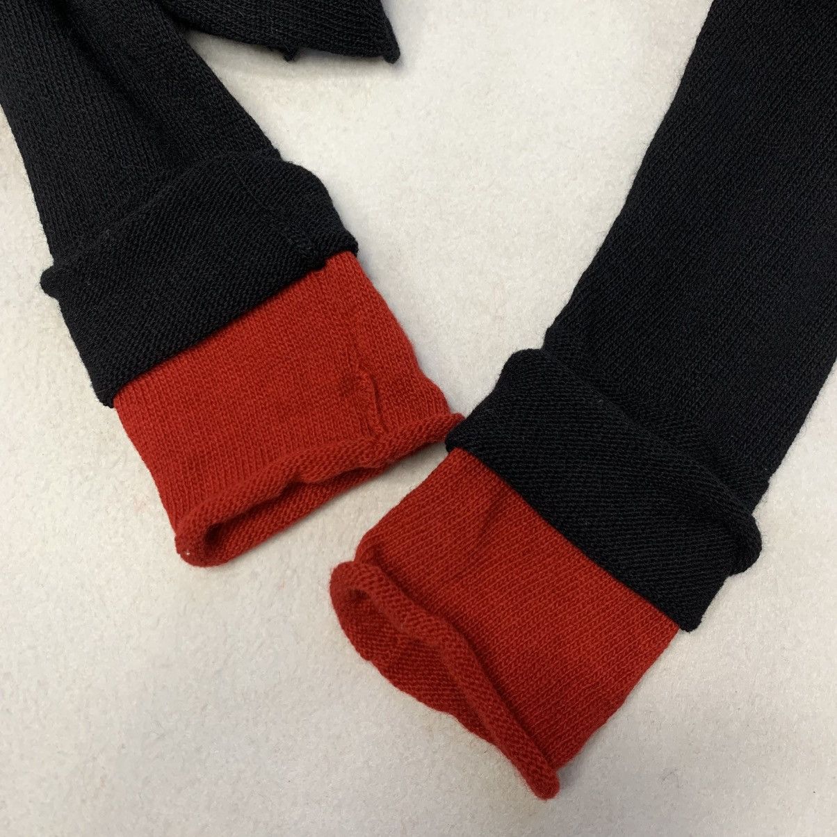 Y's for Men 1990s Y's For Men (Yohji Yamamoto) Layered Cuff Knit Sweater Size US L / EU 52-54 / 3 - 7 Thumbnail
