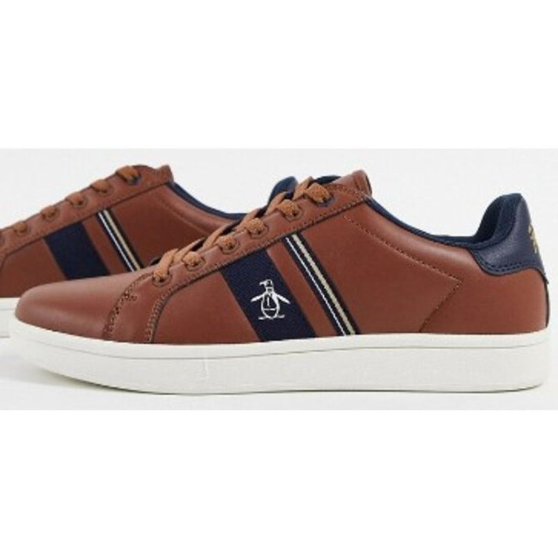 Original Penguin New Original Penguin Side Stripe Retro Sneakers in Brown sz9 Size US 9 / EU 42 - 2 Thumbnail
