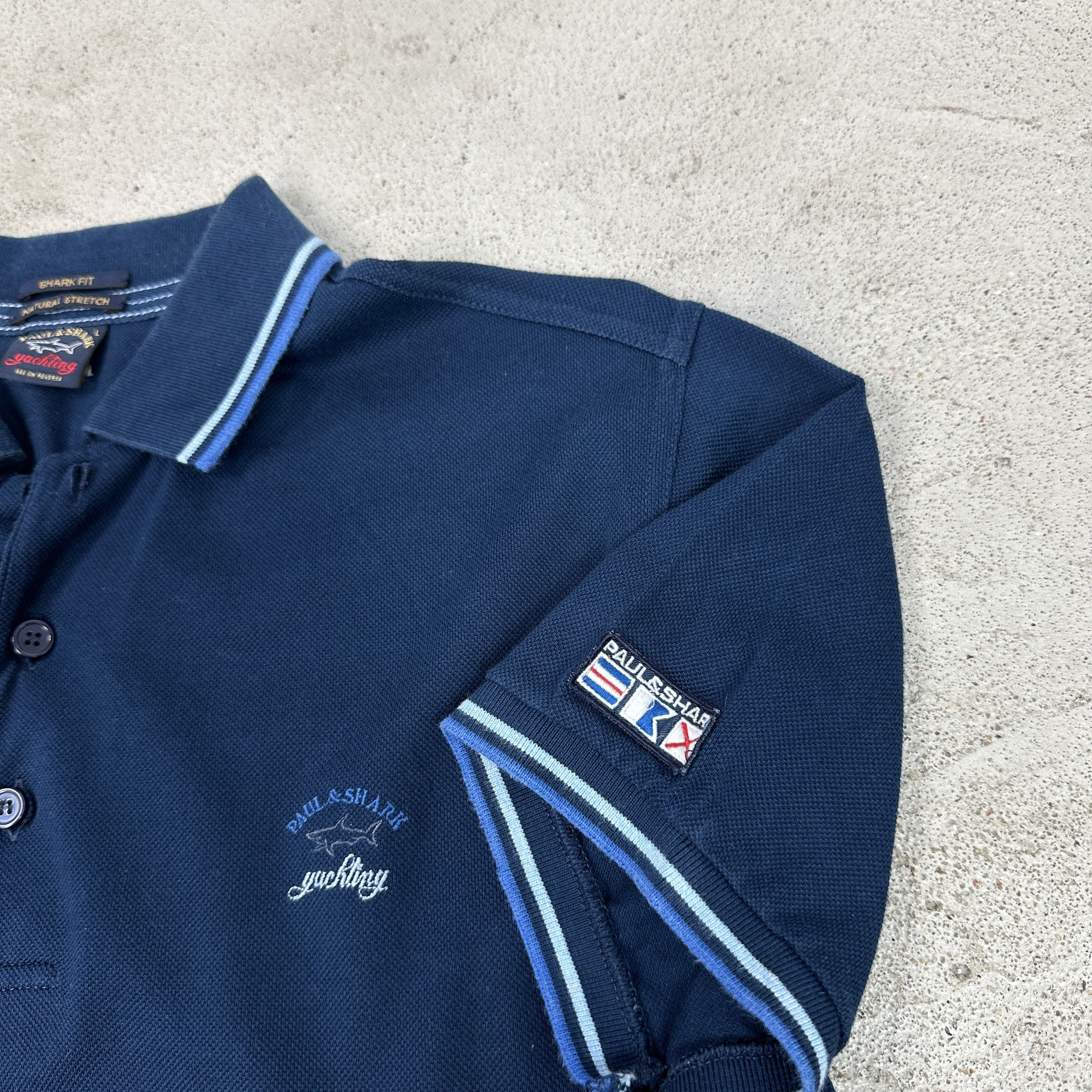 Paul & Shark × Vintage Vintage Streetwear Casual Preppy Paul&Shark Polo T-shirt 00s Size US L / EU 52-54 / 3 - 4 Thumbnail