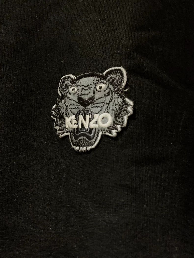 Kenzo KENZO Tiger head embroidery logo with velvet hoodie Size S / US 4 / IT 40 - 3 Thumbnail