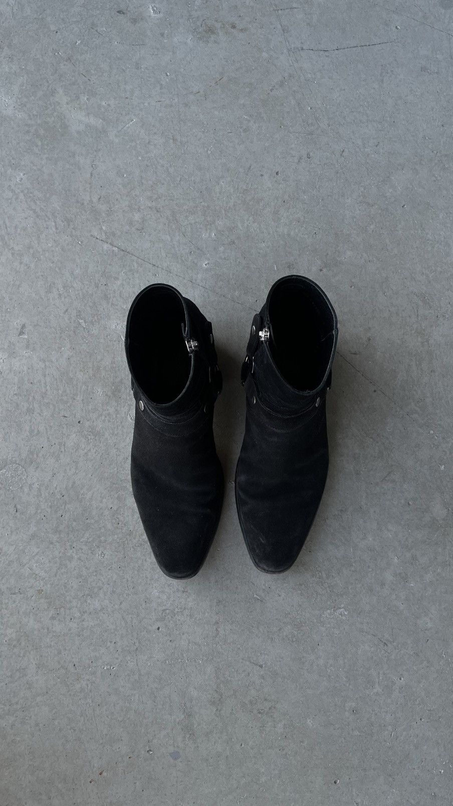 Saint Laurent Paris FW16 Hedi Saint Laurent Paris Wyatt 40 Suede Harness Boots Size US 10 / EU 43 - 4 Thumbnail