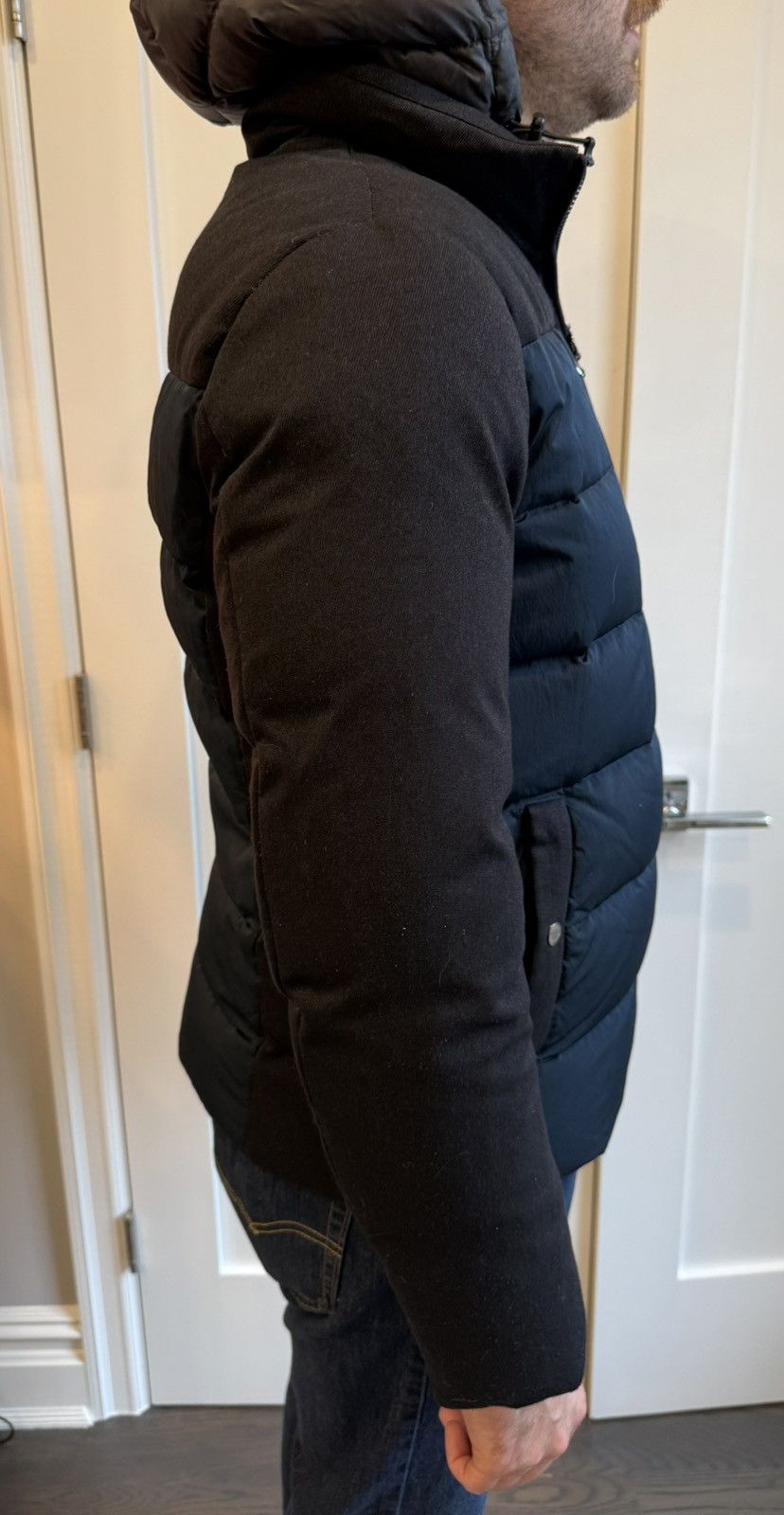 Emporio Armani Navy + Black Emporio Armani Short Down Coat Size US M / EU 48-50 / 2 - 3 Thumbnail