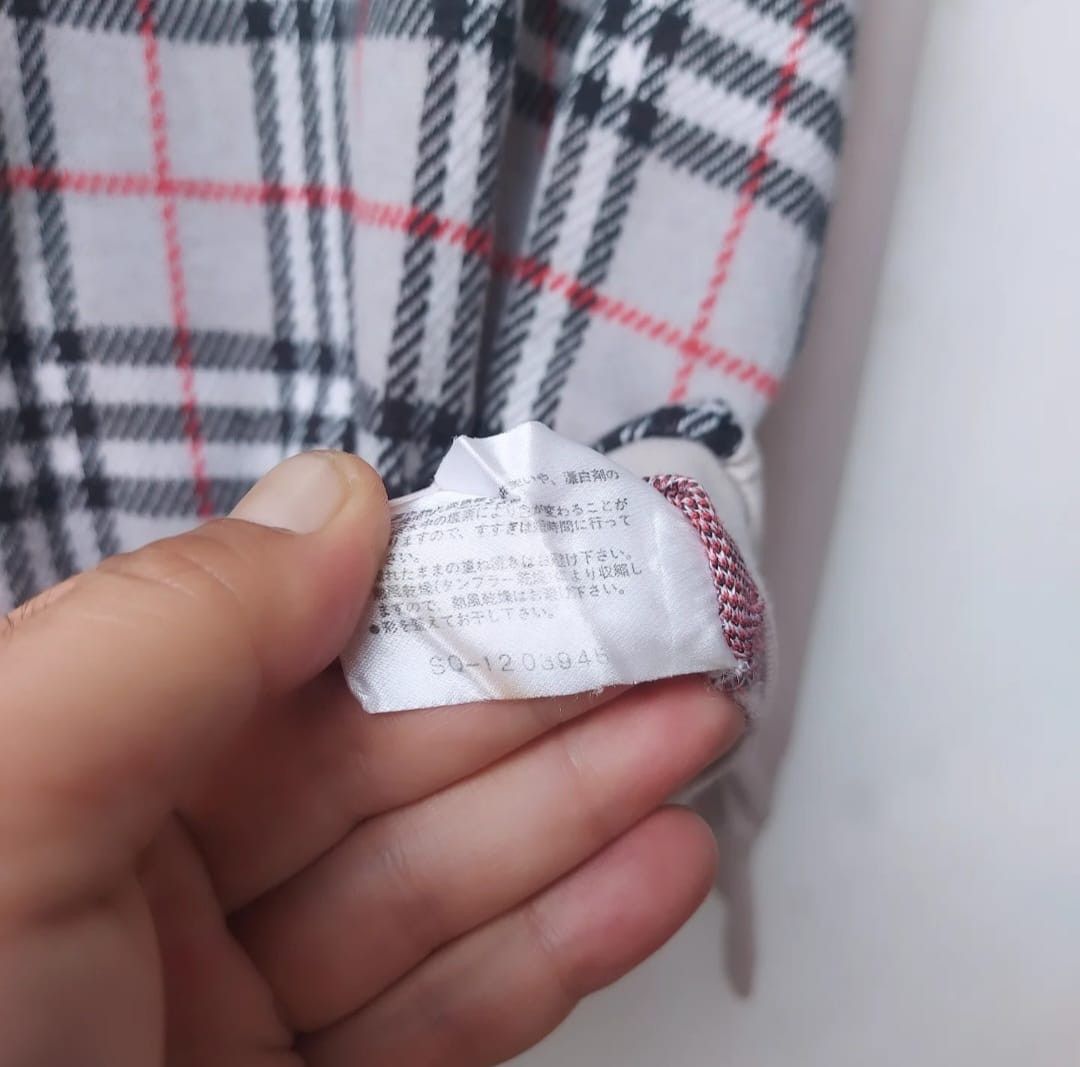 Burberry × Burberry Prorsum × Vintage Vtg Burberrys Novacheck Half Button Sweatahirt Size US L / EU 52-54 / 3 - 9 Thumbnail
