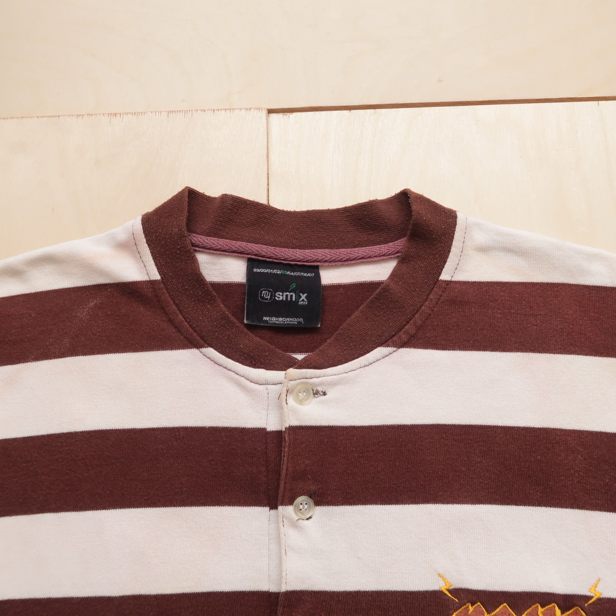 Neighborhood AW03 Neighborhood Jacquard Rugby Long Sleeve T-Shirt Size US L / EU 52-54 / 3 - 3 Thumbnail